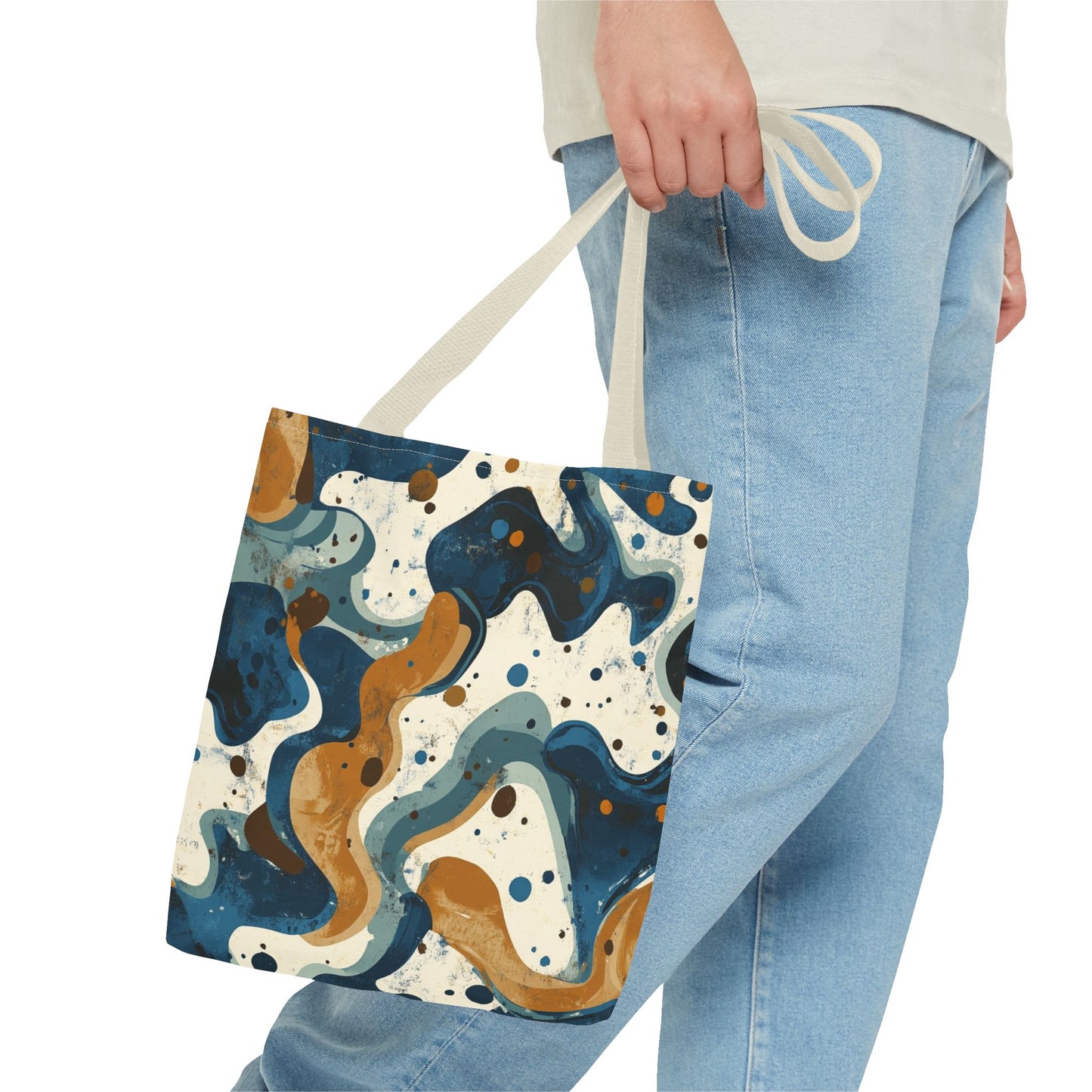 Stylish Abstract Tote Bag, Art-Inspired Carryall, Everyday Tote, Boho Chic Bag, Eco-Friendly Shopping Bag, Unique Gift Idea
