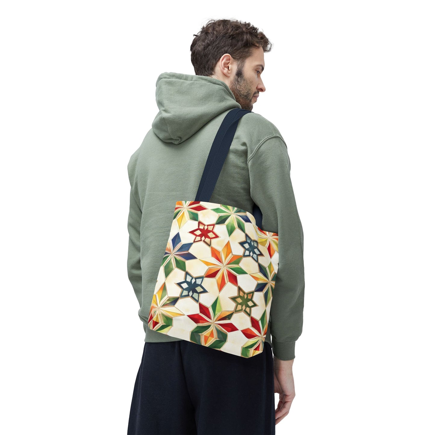 Colorful Geometric Tote Bag - Versatile Shopping Bag, Beach Tote, Gym Bag, Eco-Friendly Gift, Travel Companion