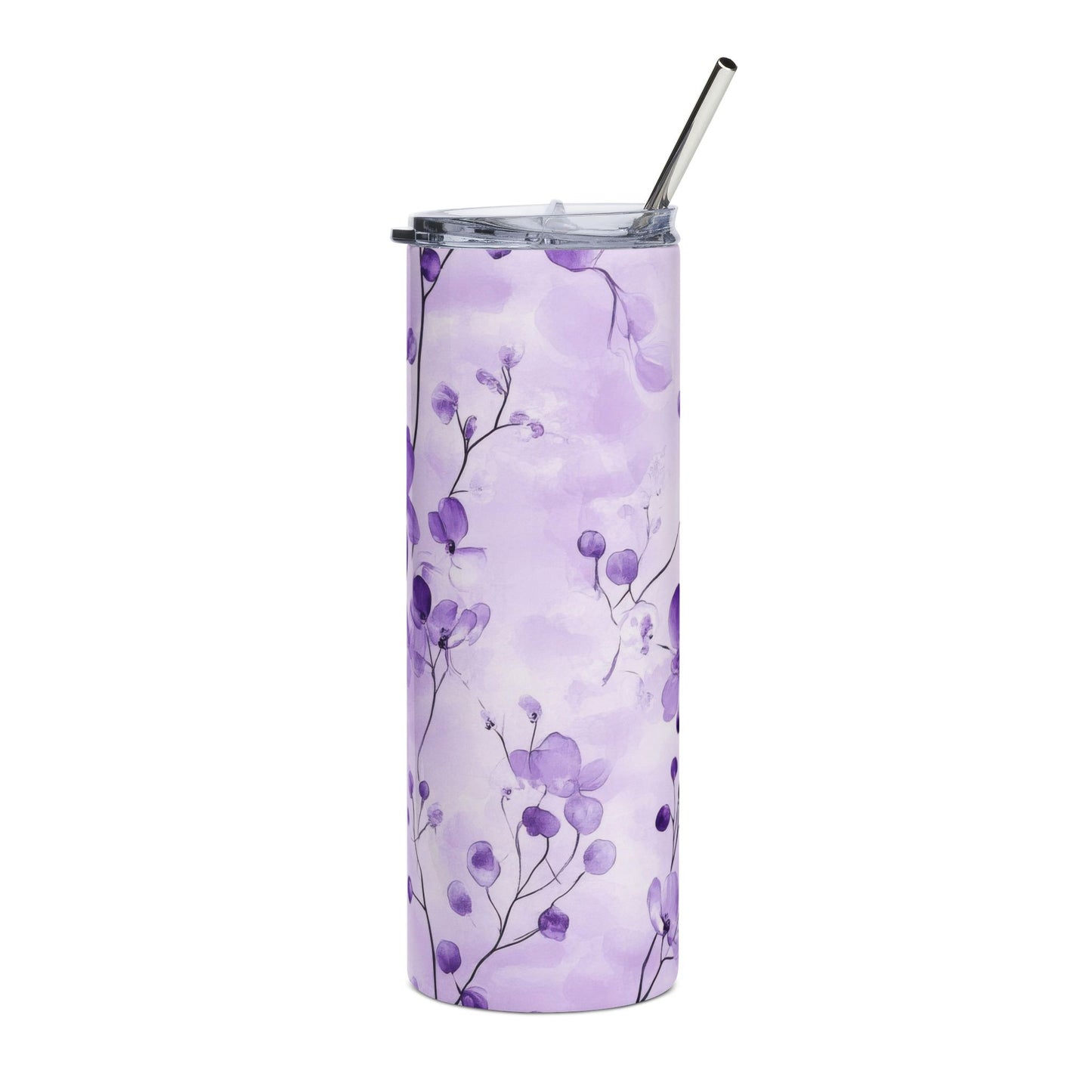 Floral Stainless Steel Tumbler, 20oz - Reusable Travel Mug, Perfect for Gifts, Parties, Home & Office, Hydration & Coffee Lovers
