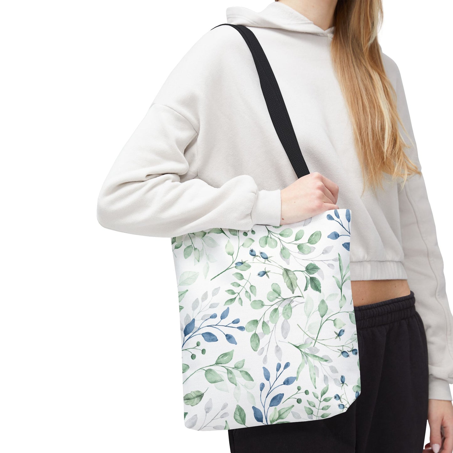 Botanical Print Tote Bag, Eco-Friendly Shopping Bag, Stylish Handbag, Gift for Her, Floral Design Tote, Everyday Use Bag