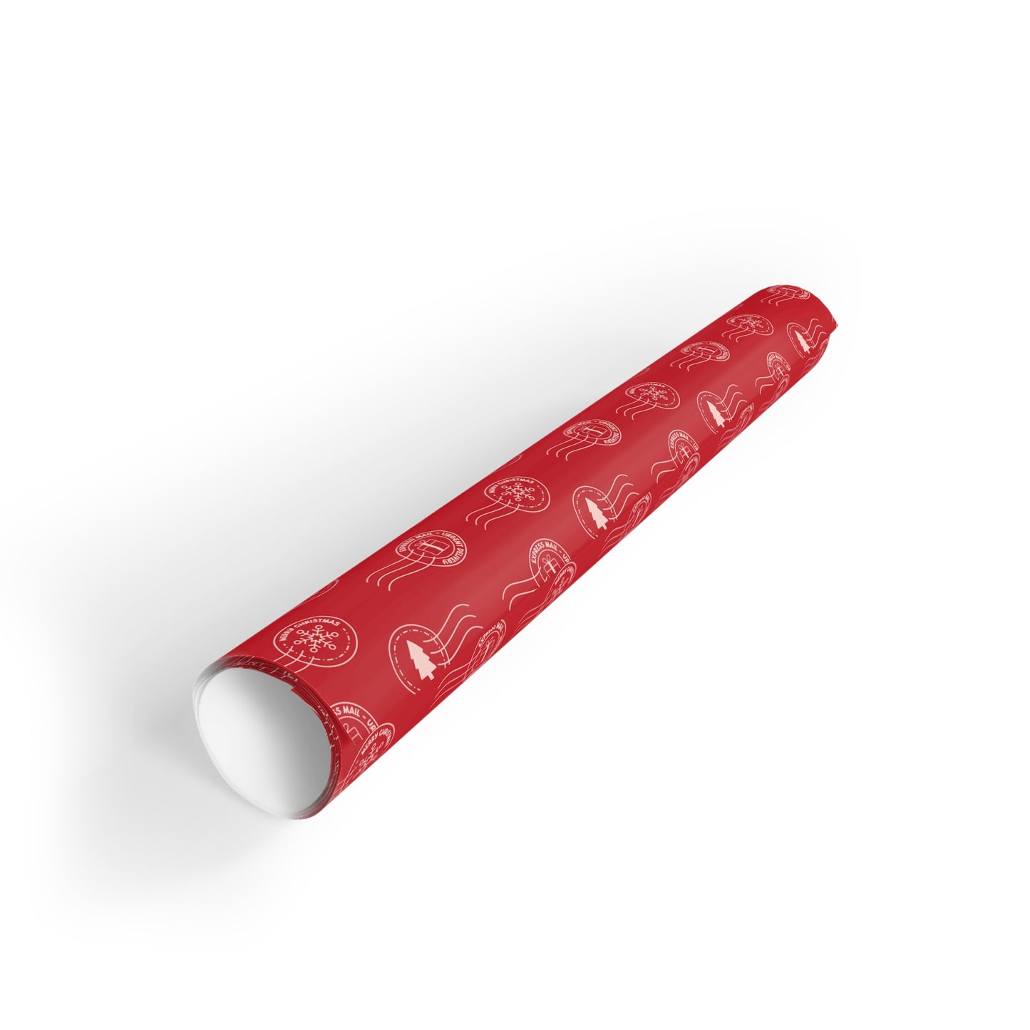 Festive Gift Wrapping Paper Rolls, Red Wrapping Paper for Holidays, Christmas, Birthdays, Occasions, Parties
