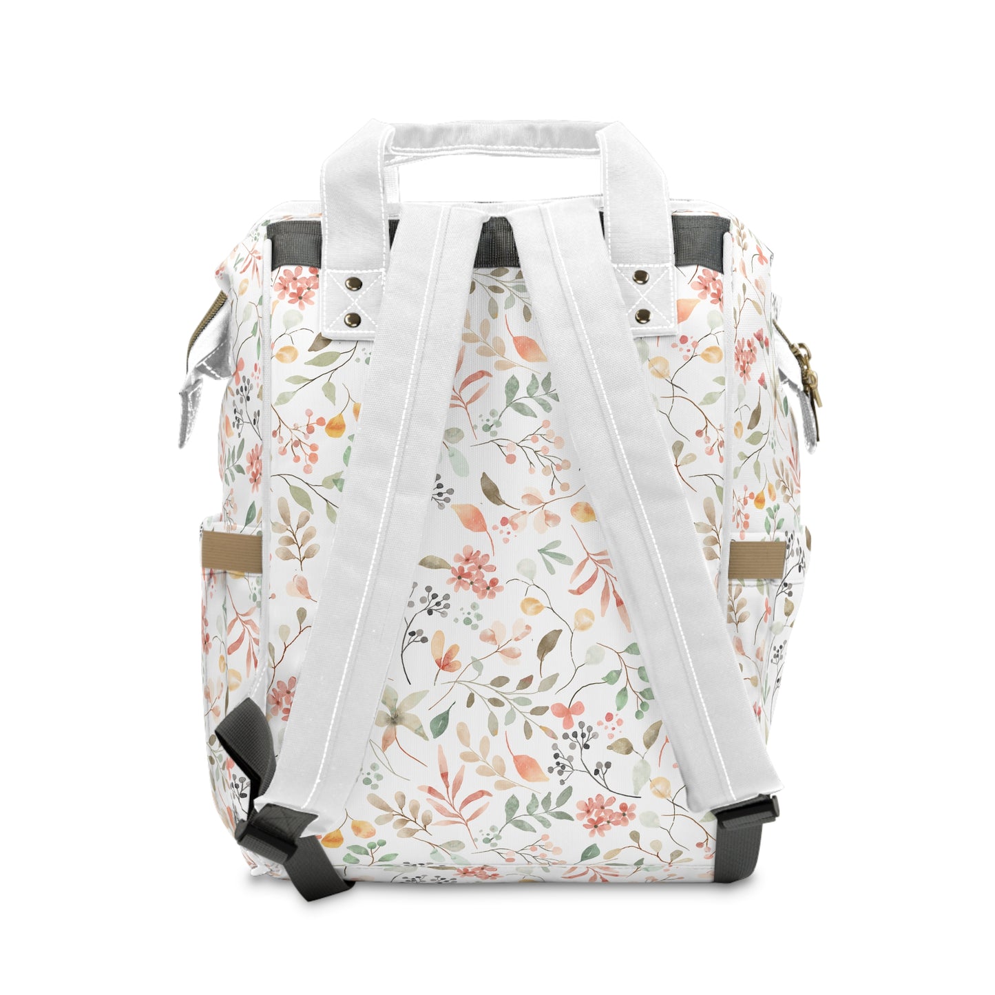 Floral Multifunctional Diaper Backpack - Stylish Baby Bag, Mom Must-Have, Travel-Friendly, Perfect Gift for New Parents