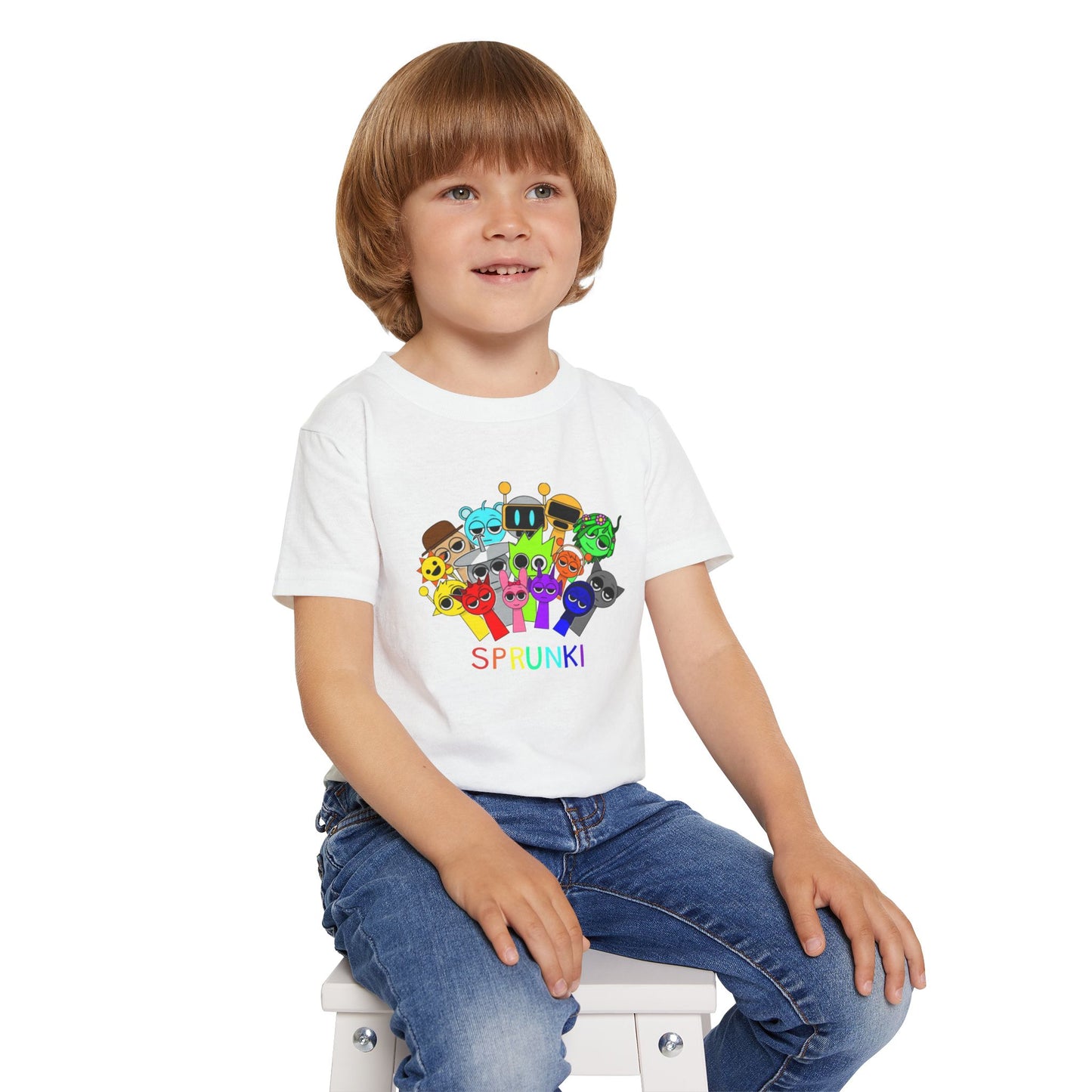 Colorful Toddler T-Shirt with Fun Characters | Kids Gift, Birthday Shirt, Holiday Apparel, Playful Outfit, Cute Tee