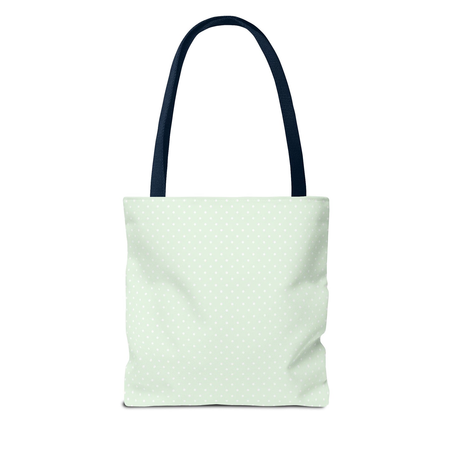 Mint Polka Dot Tote Bag | Stylish Eco-Friendly Day Bag, Beach Tote, Shopping Bag, Gift for Her, Everyday Purse