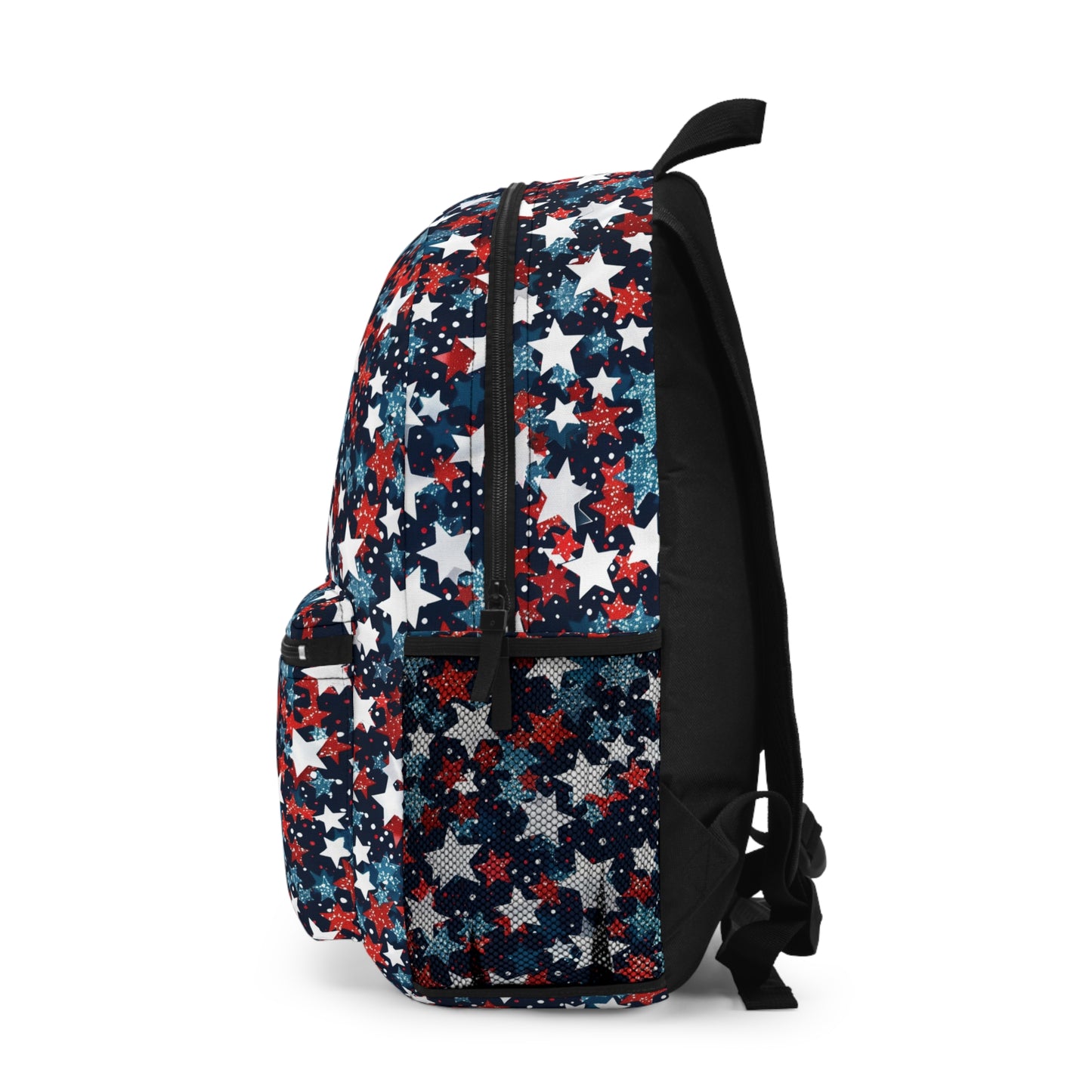 Starry Pattern Backpack, Stylish School Pack, Unique Gift for Kids, Trendy Travel Bag, Perfect for Summer Camp, Star Print Rucksack