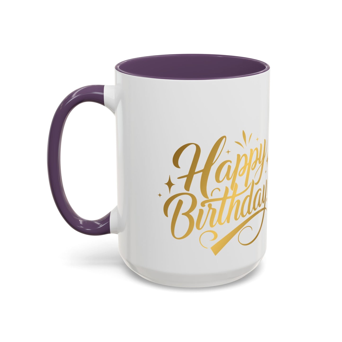 Happy Birthday Accent Coffee Mug - Cute Dinosaur with Balloons - Fun Celebration Drinkware