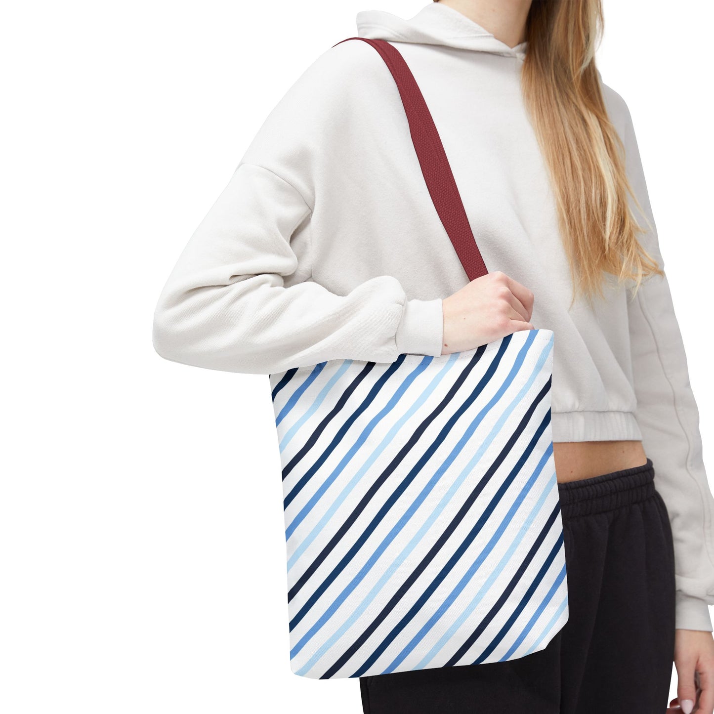 Stylish Striped Tote Bag, Everyday Carryall, Reusable Shopping Bag, Eco-Friendly Gift, Chic Fashion Accessory