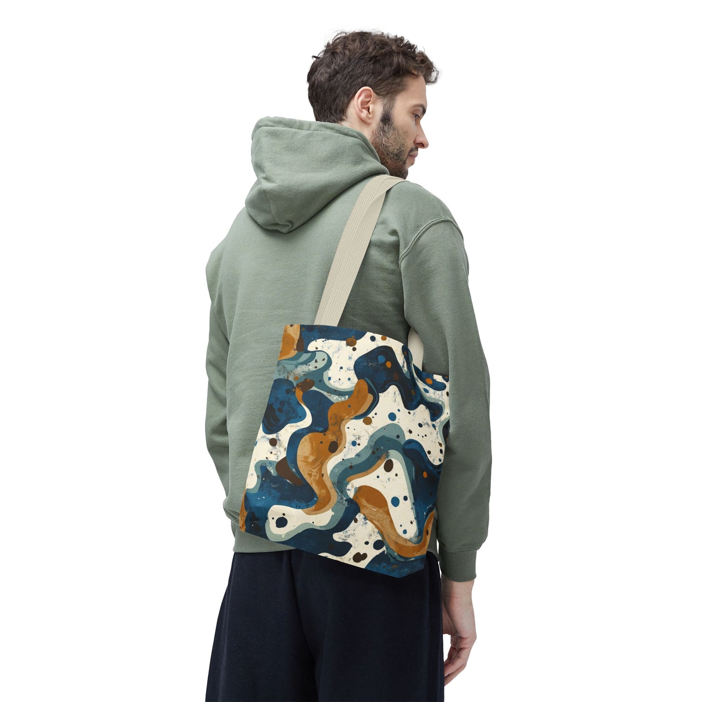 Stylish Abstract Tote Bag, Art-Inspired Carryall, Everyday Tote, Boho Chic Bag, Eco-Friendly Shopping Bag, Unique Gift Idea