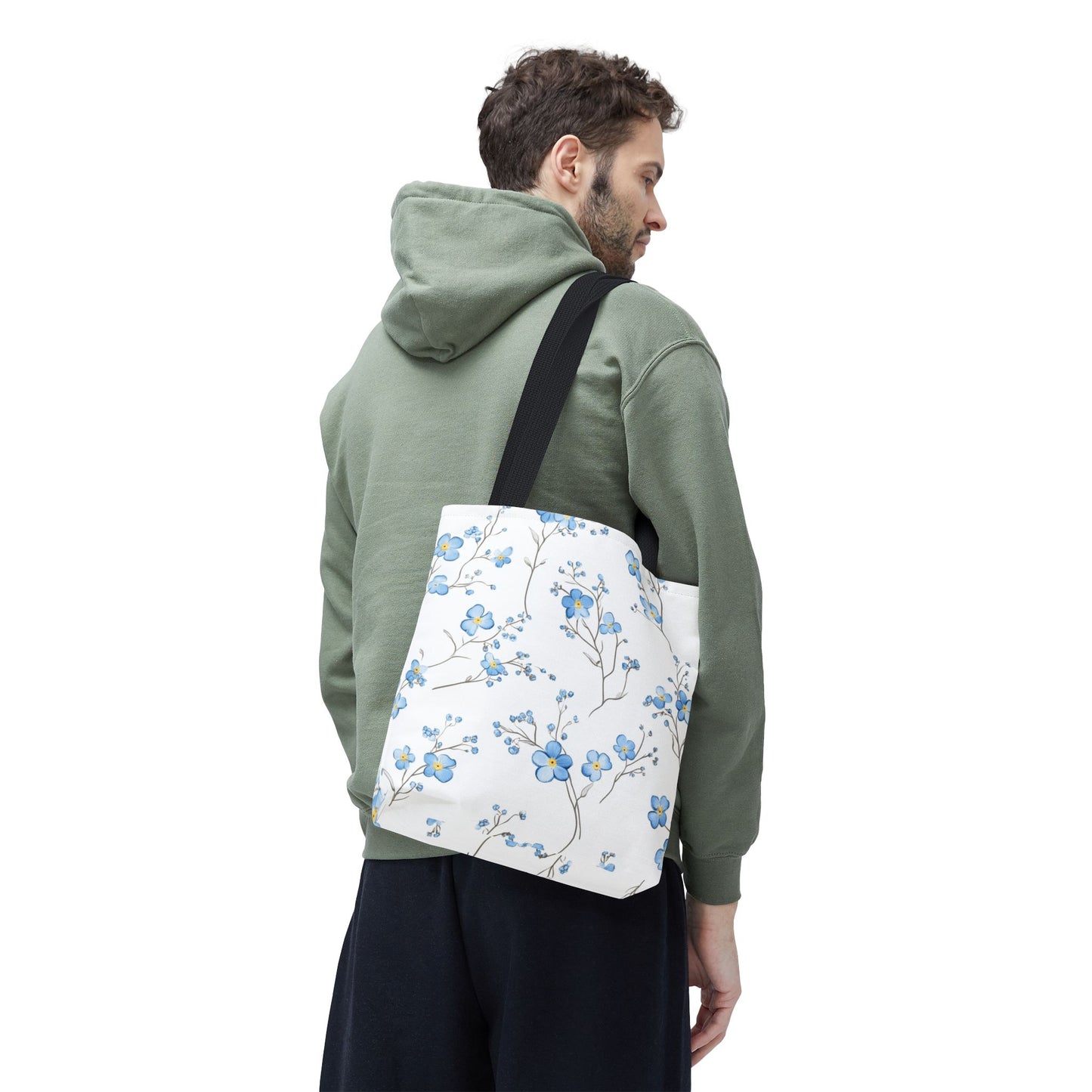 Floral Tote Bag, Stylish Shopping Bag, Eco-Friendly Tote, Spring Floral Design, Perfect for Everyday Use