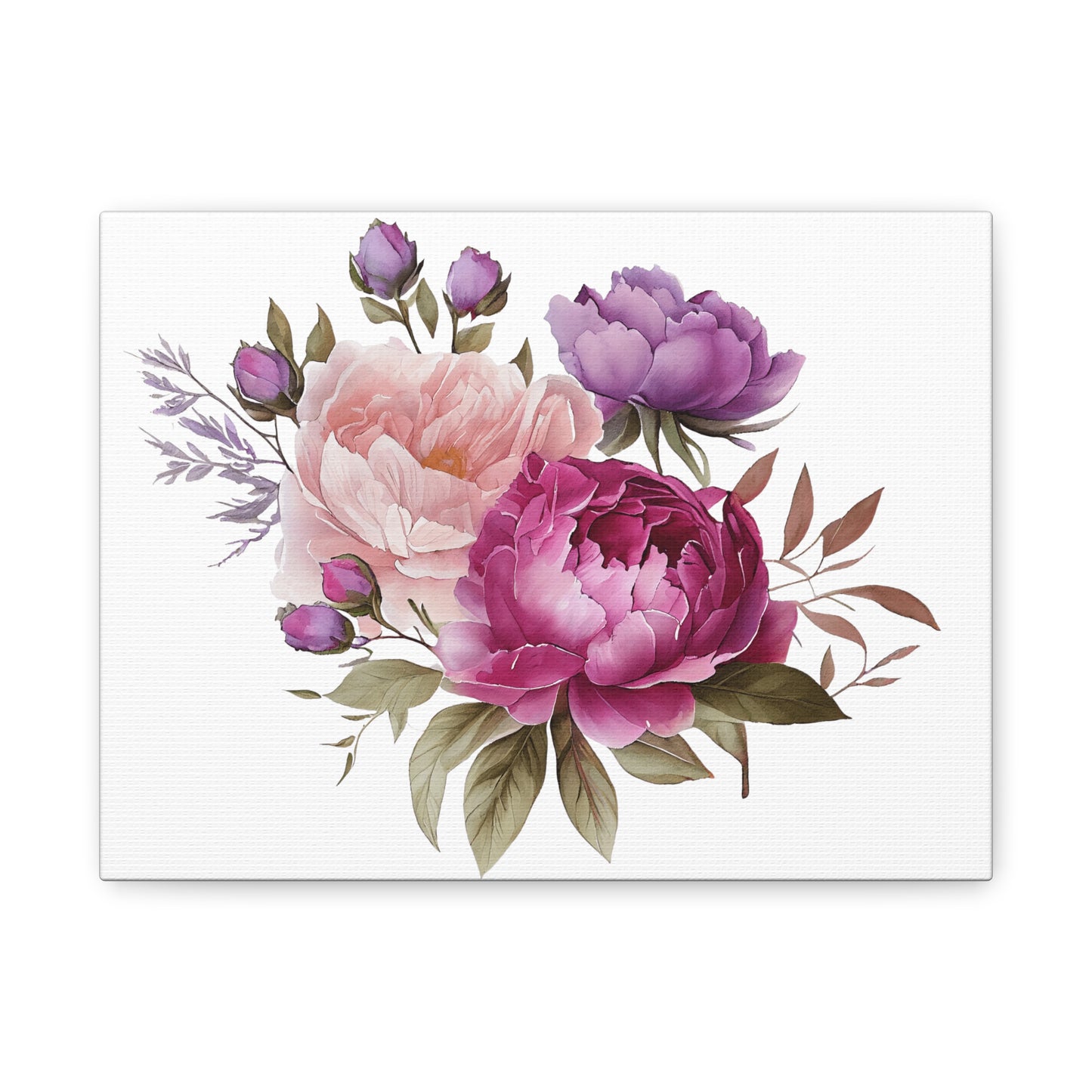 Floral Wall Art Canvas, Home Decor, Gift for Her, Peony Art, Living Room Decoration, Mothers Day