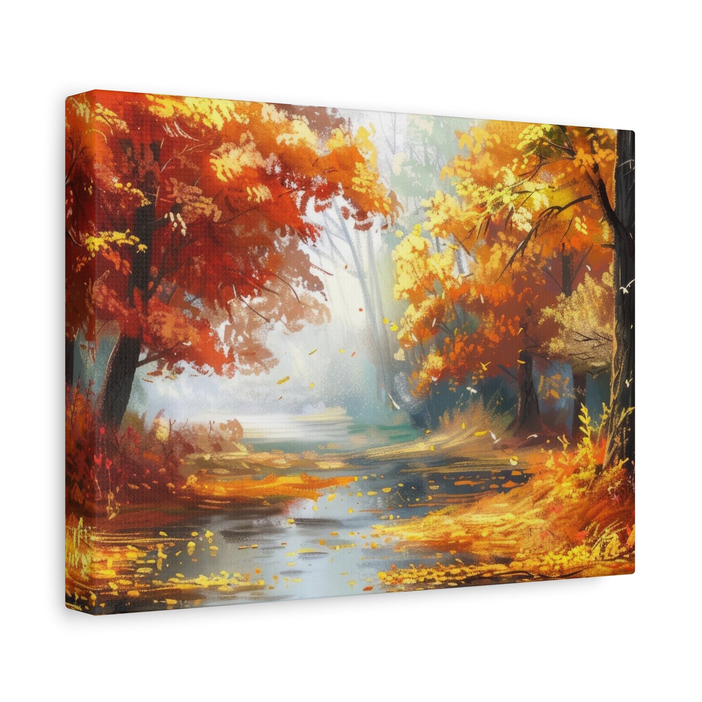 Autumn Serenity Canvas Art, Fall Decor, Nature Wall Art, Seasonal Home Decoration, Cozy Living Room Art
