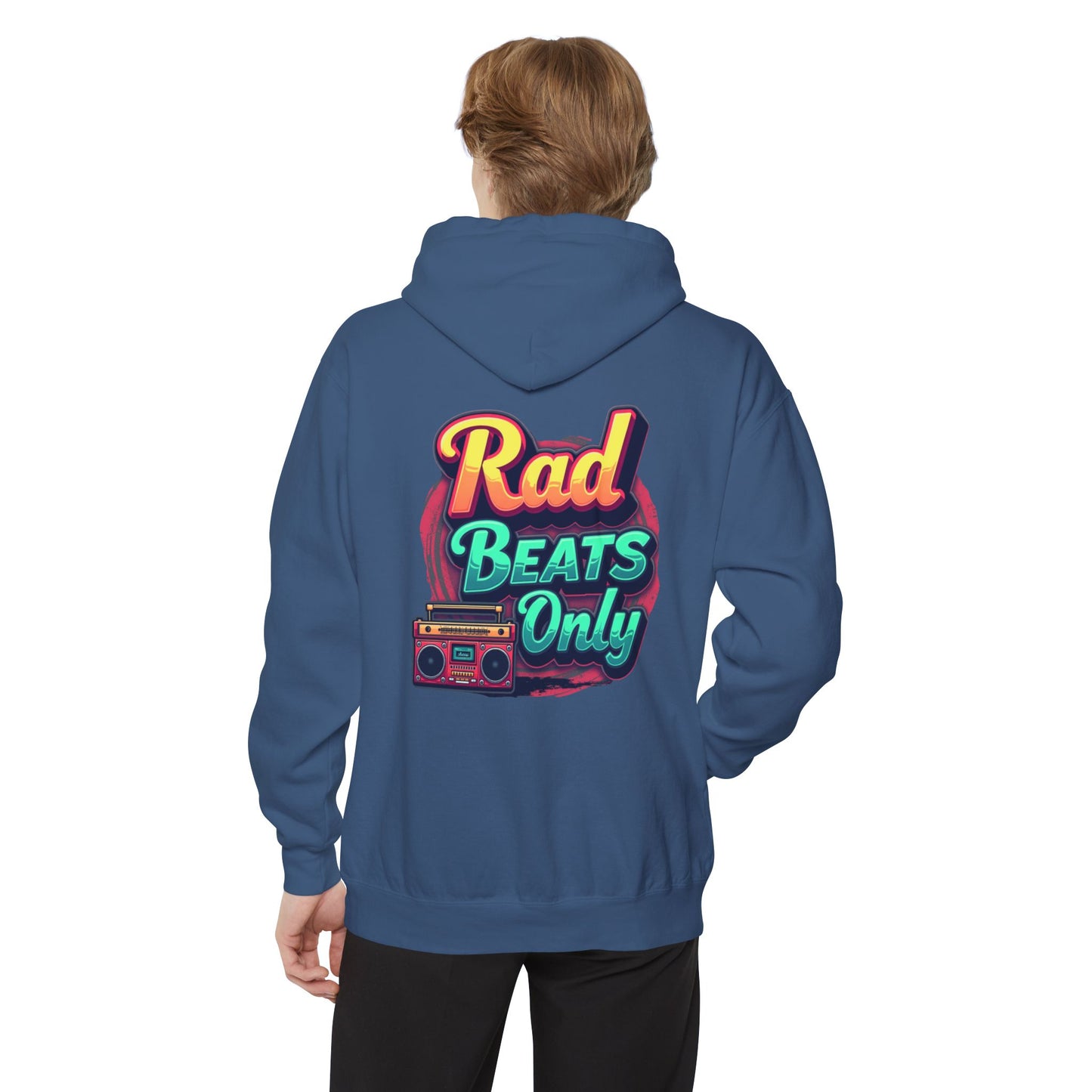 Rad Beats Unisex Hoodie, Music Lover Gift, Fun Retro Apparel, Unique Streetwear, Perfect for Casual Outfits