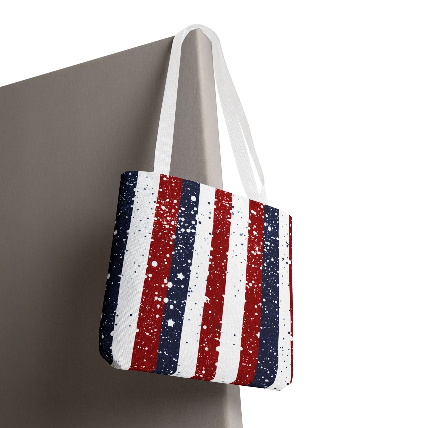Patriotic Tote Bag, USA Flag Tote, Fourth of July Bags, Beach Bag, Independence Day Shopper, American Pride Accessory