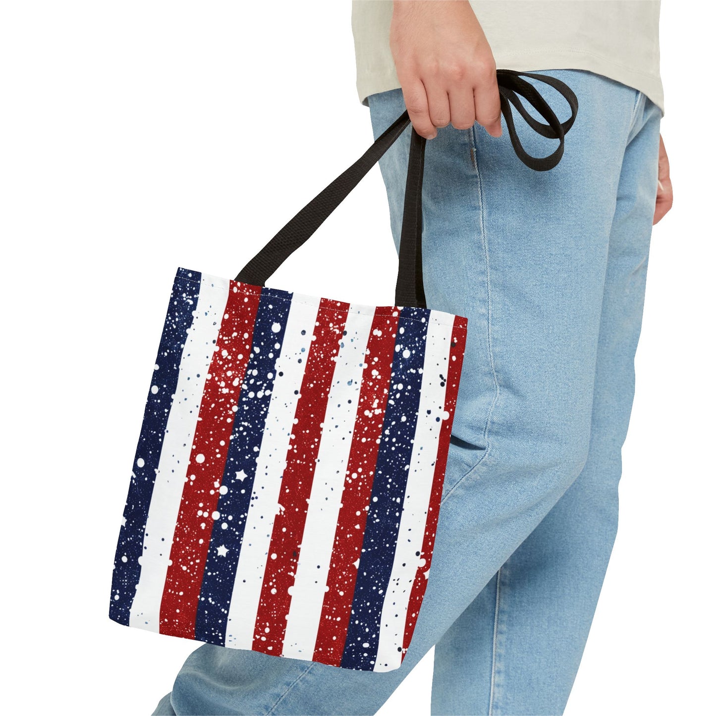 Patriotic Tote Bag, USA Flag Tote, Fourth of July Bags, Beach Bag, Independence Day Shopper, American Pride Accessory