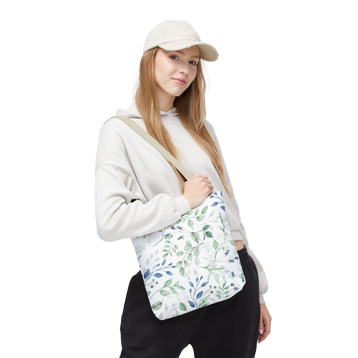 Botanical Print Tote Bag, Eco-Friendly Shopping Bag, Stylish Handbag, Gift for Her, Floral Design Tote, Everyday Use Bag