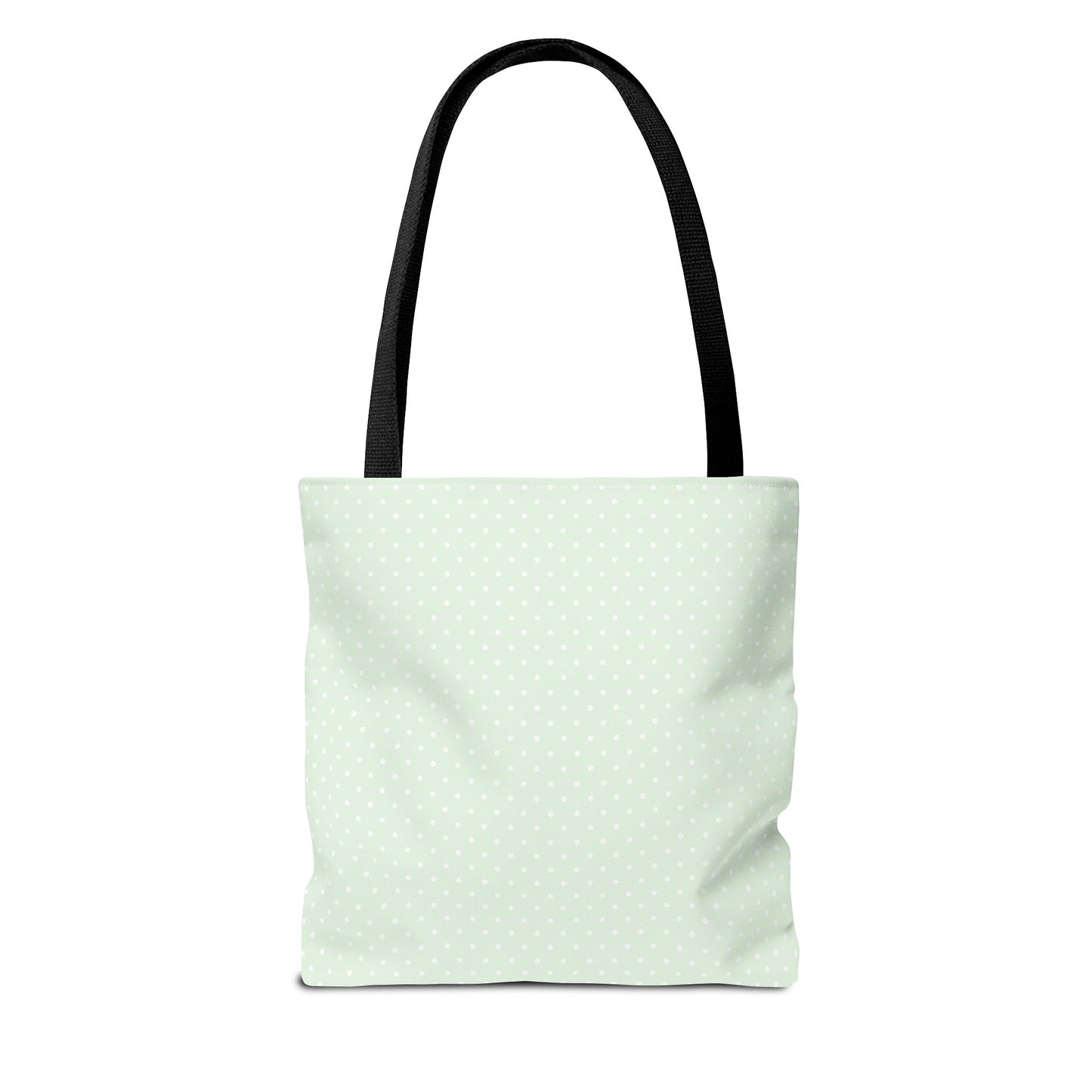 Mint Polka Dot Tote Bag | Stylish Eco-Friendly Day Bag, Beach Tote, Shopping Bag, Gift for Her, Everyday Purse