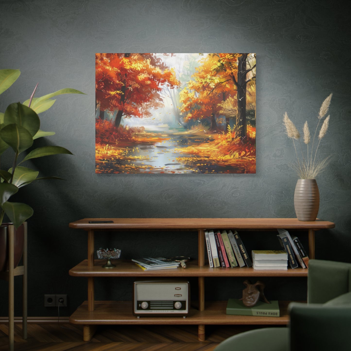 Autumn Serenity Canvas Print, Fall Decor, Home Wall Art, Nature Artwork, Gift for Nature Lovers, Cozy Decorating