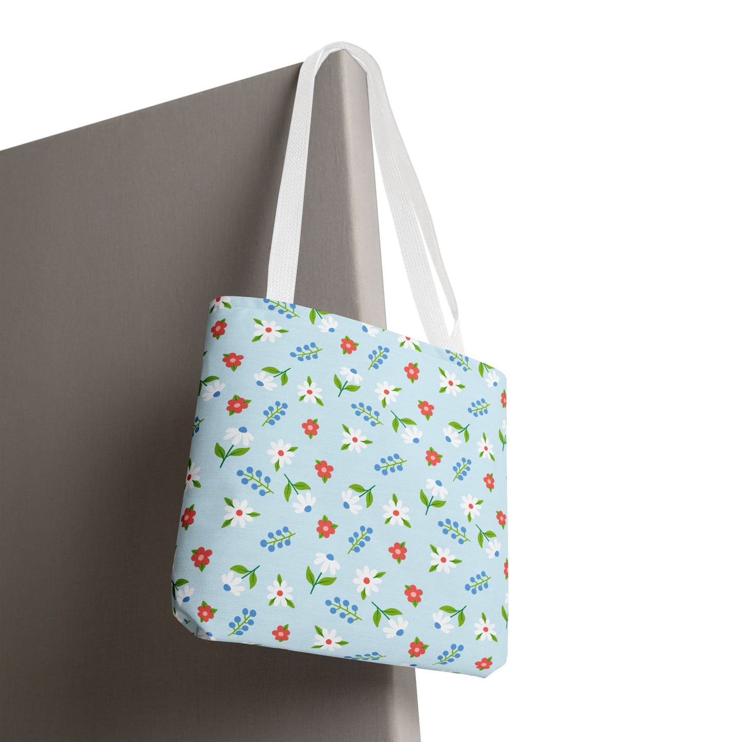 Floral Tote Bag, Spring Style, Eco-Friendly Shopping Bag, Gift for Her, Reusable Grocery Tote, Bright Floral Design