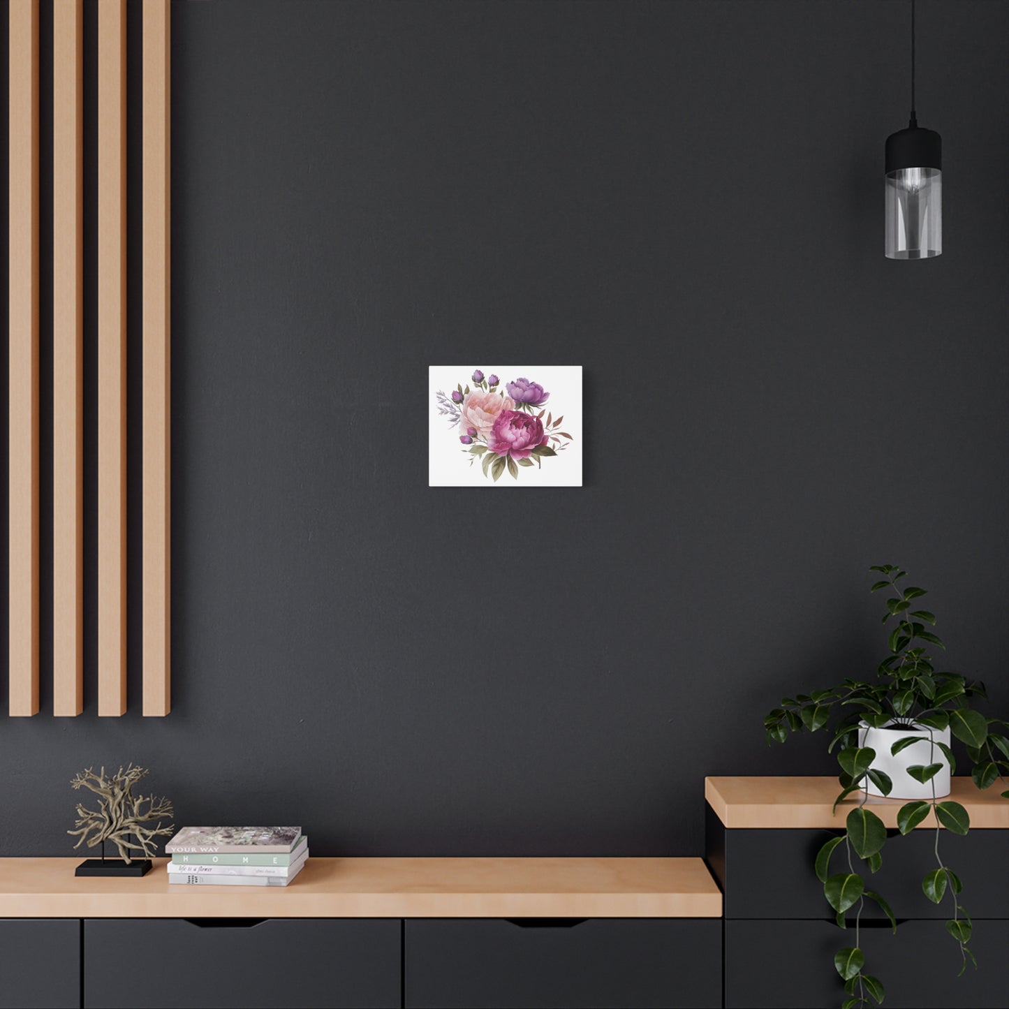 Floral Wall Art Canvas, Home Decor, Gift for Her, Peony Art, Living Room Decoration, Mothers Day