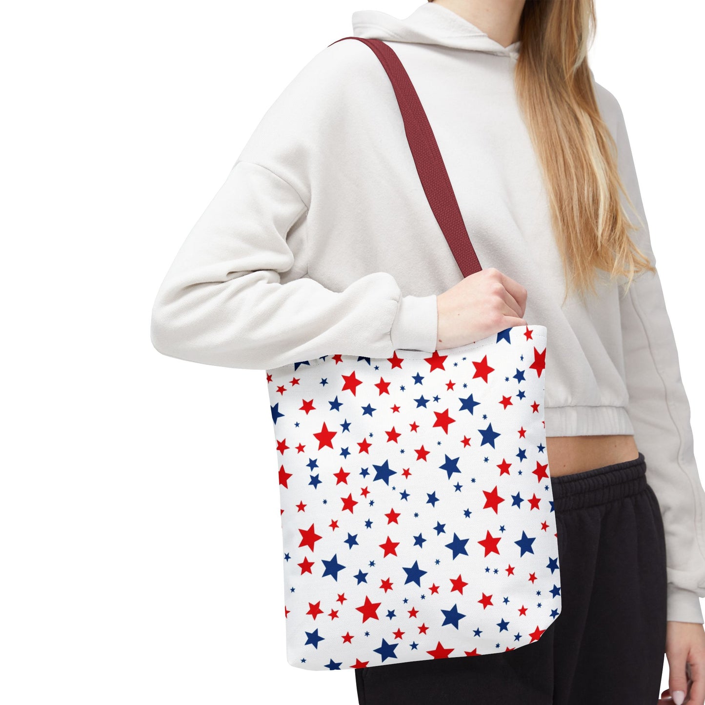 Patriotic Star Tote Bag, Perfect for 4th of July, Festivals, Shopping, Beach Days, Everyday Use, Gift for Her