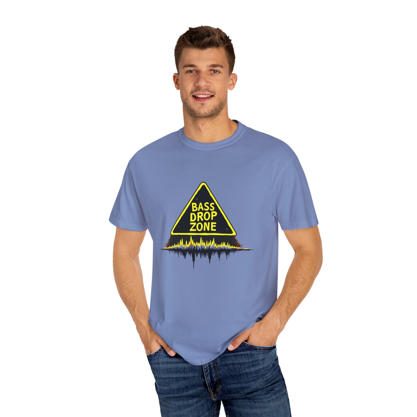 Bass Drop Zone Unisex T-Shirt, Music Lover Gift, Festival Apparel, Party Outfit, DJ Merchandise, Unique Graphic Tee