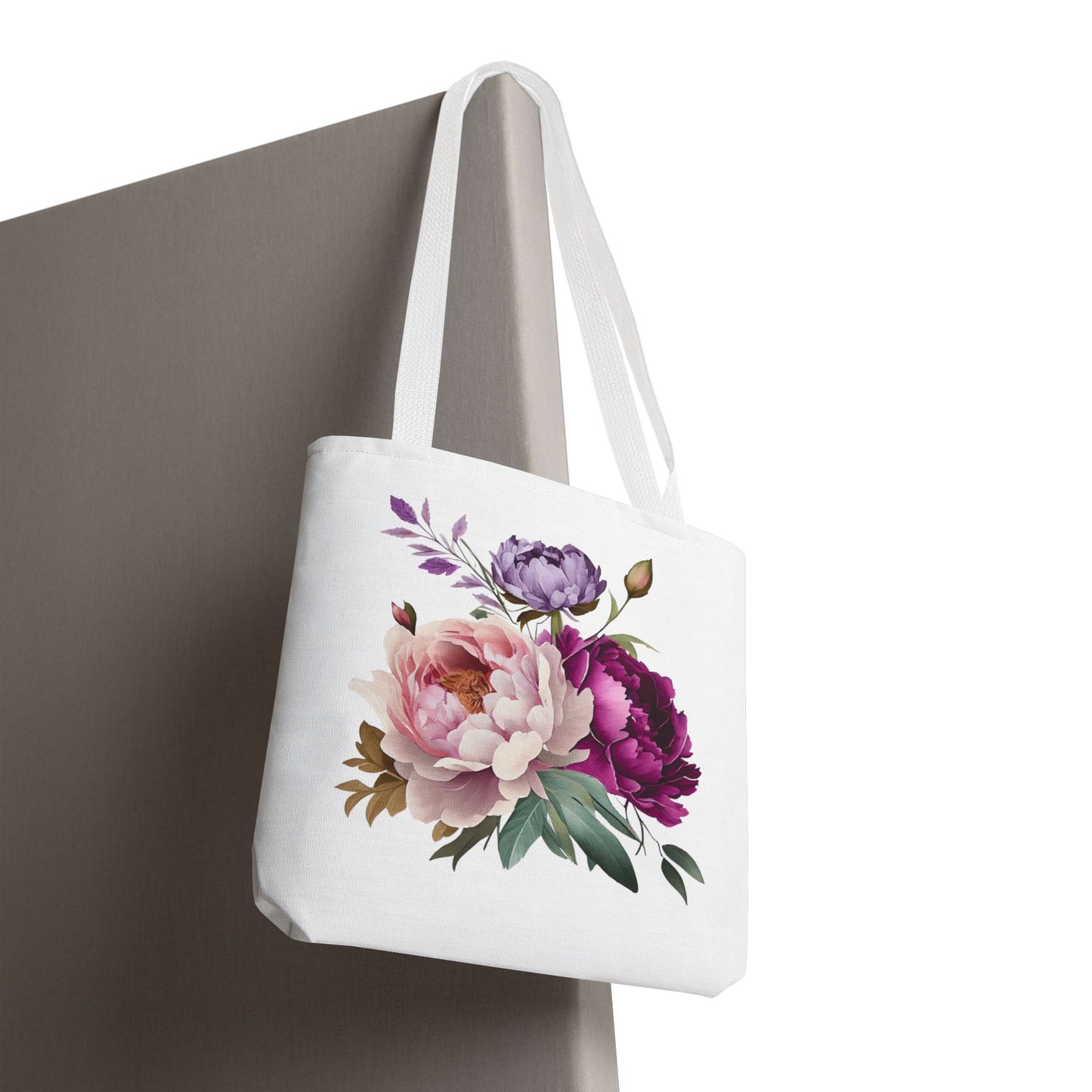 Floral Tote Bag, Botanical Shopping Tote, Eco-Friendly Grocery Bag, Chic Floral Purse, Mother's Day Gift, Spring Floral Carryall