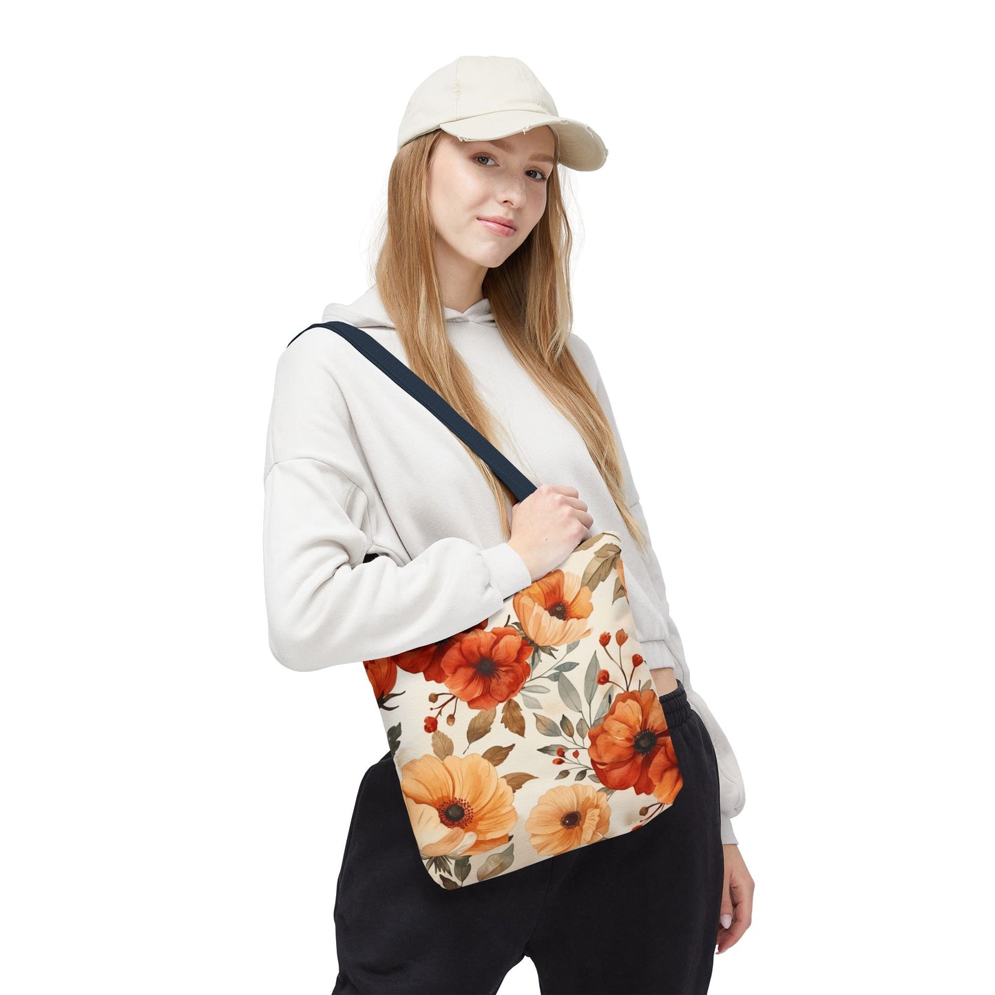 Floral Tote Bag - Boho Chic Reusable Shopping Bag, Gift for Her, Summer Beach Bag, Eco-Friendly Carryall, Everyday Handbag