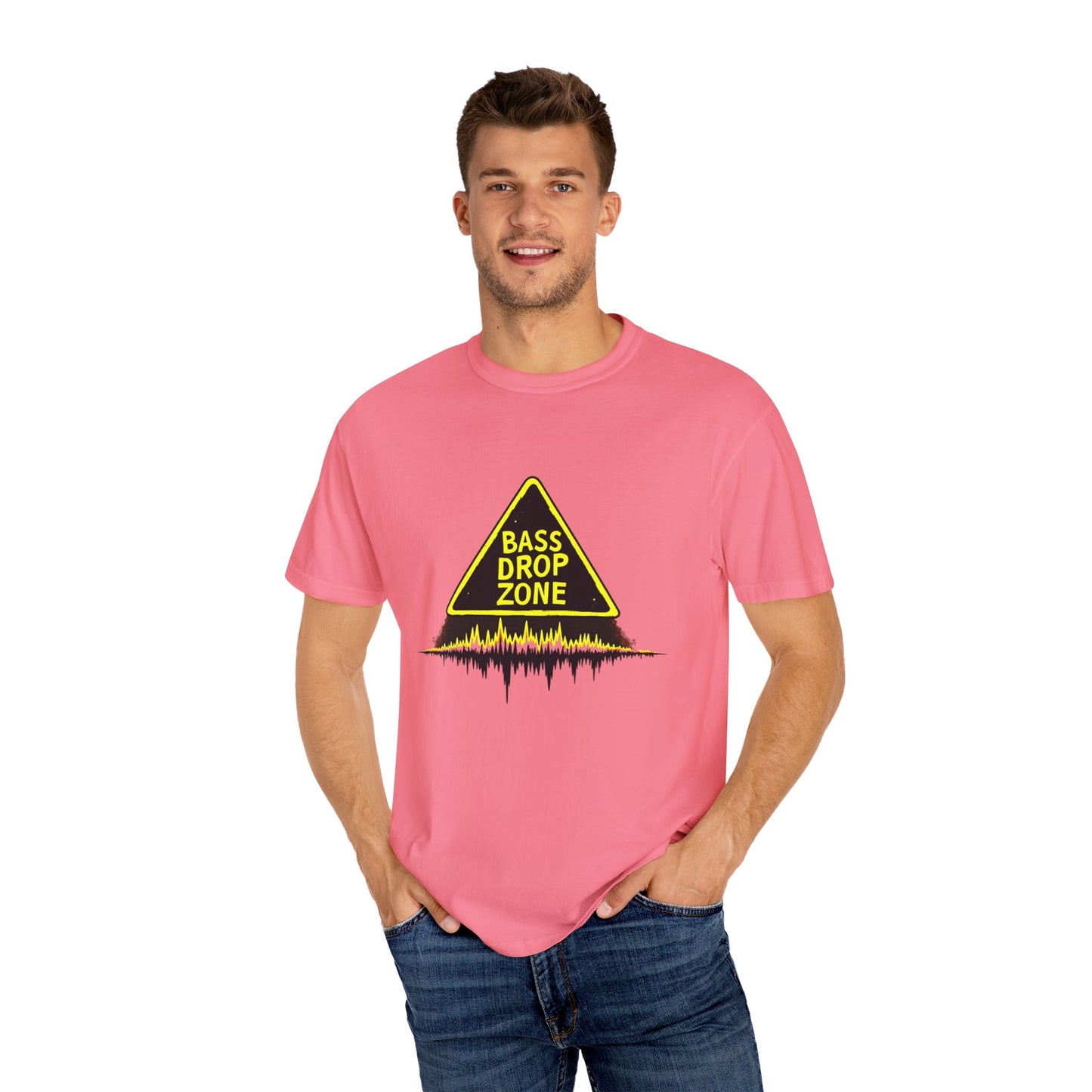 Bass Drop Zone Unisex T-Shirt, Music Lover Gift, Festival Apparel, Party Outfit, DJ Merchandise, Unique Graphic Tee
