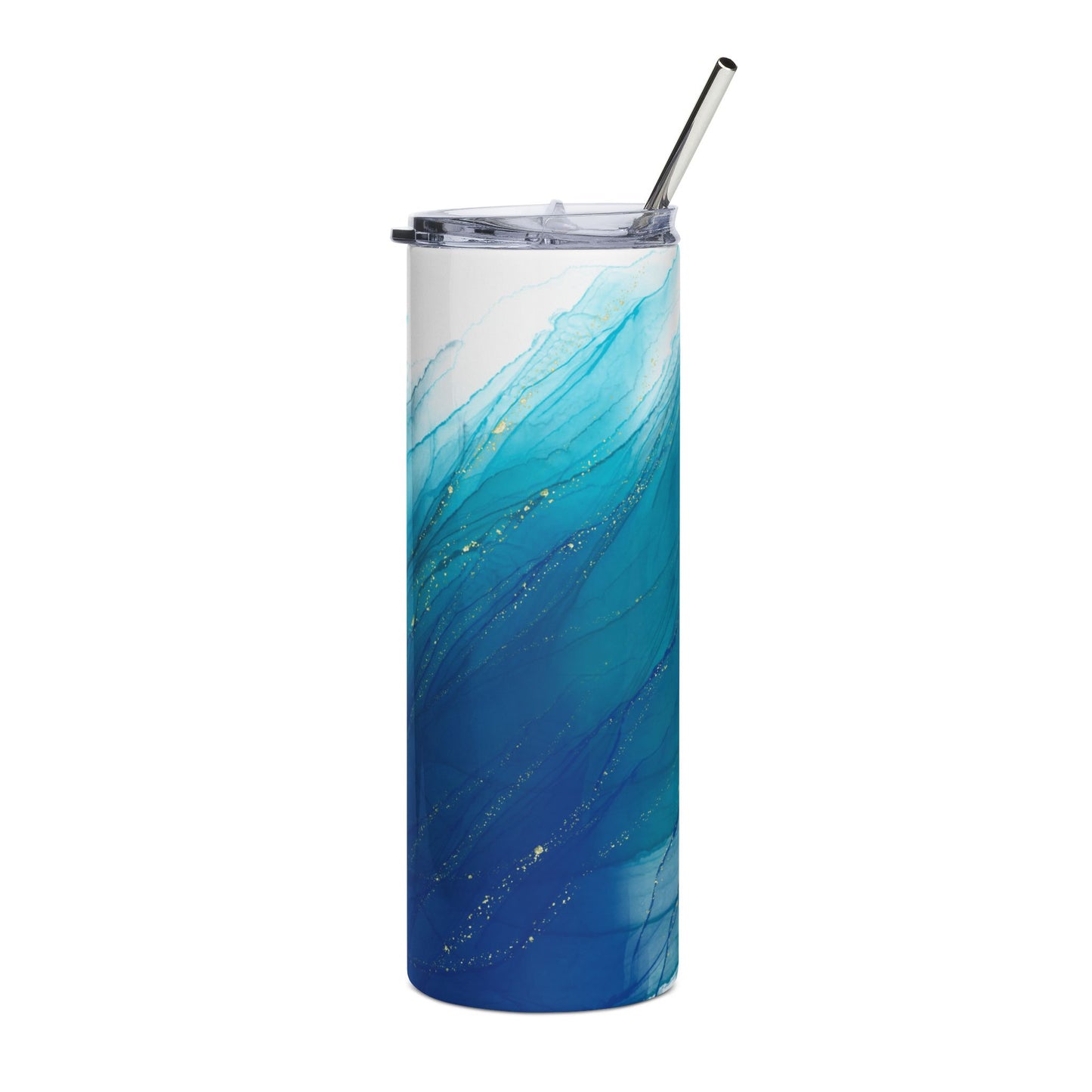 Ocean Wave Stainless Steel Tumbler - 20oz, Travel Cup, Gifts for Her, Beach Lover Accessory, Hydration on the Go