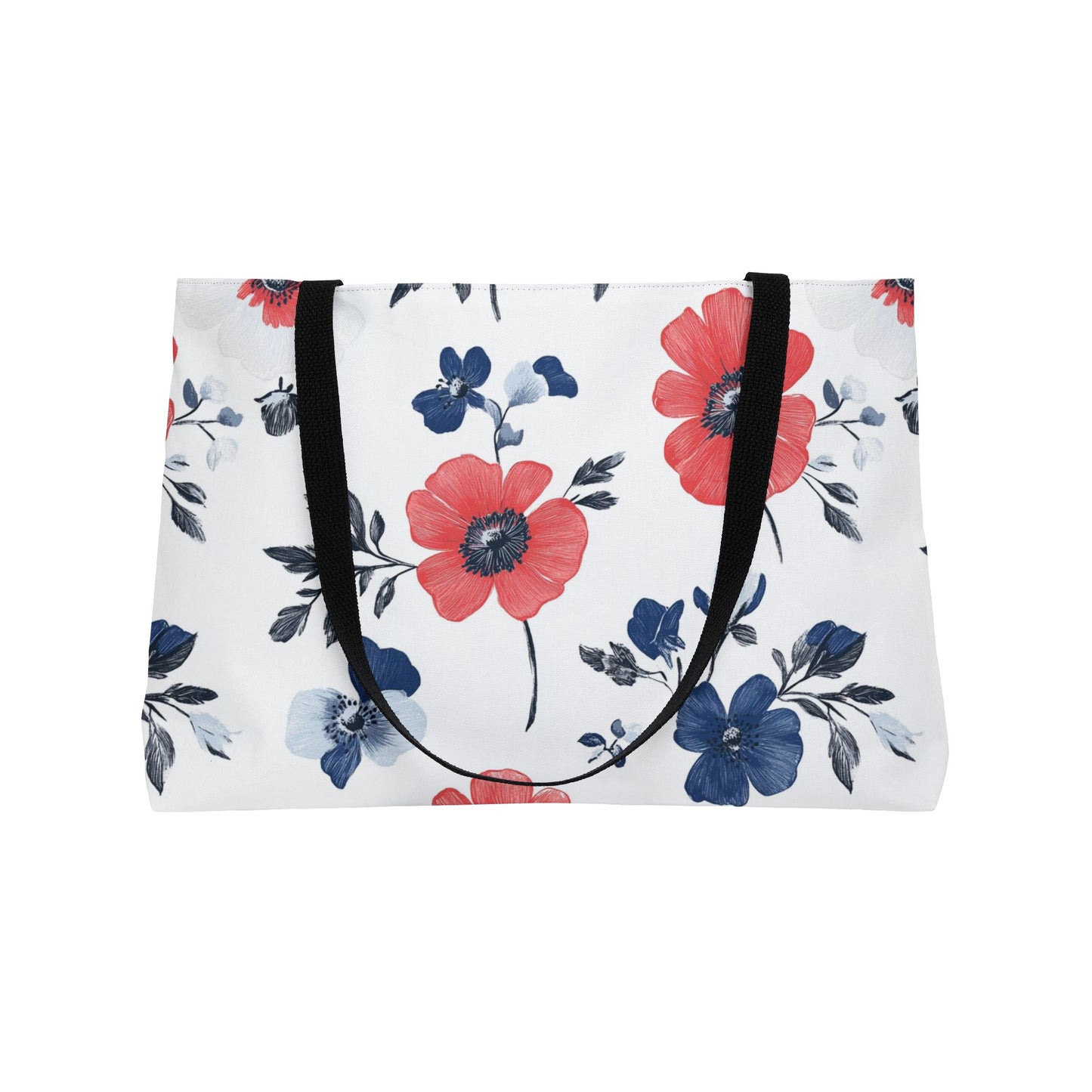 Floral Weekender Tote Bag - Perfect for Beach Days, Picnics, Travel, Gifts, Summer Outings