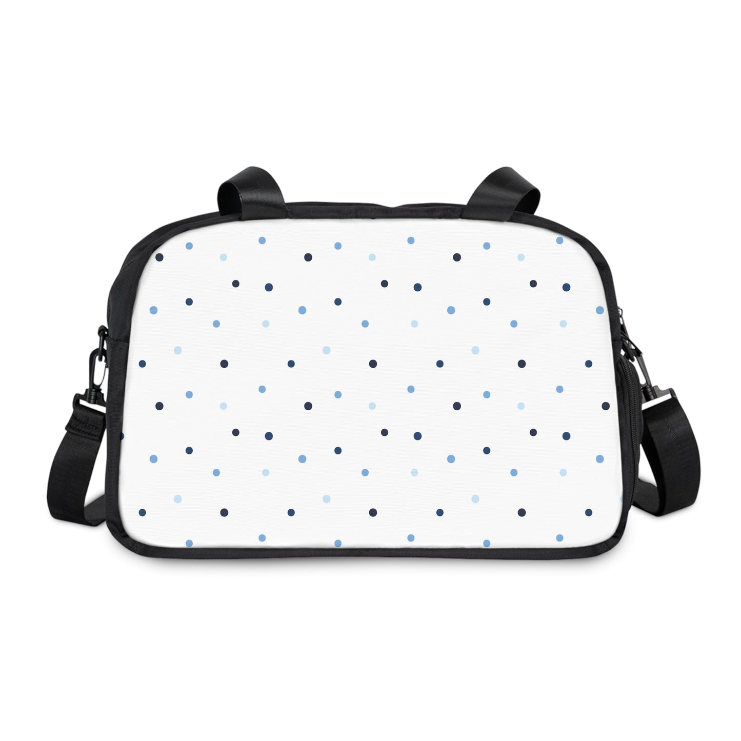 Polka Dot Fitness Handbag | Gym Bag, Workout Tote, Sports Bag, Travel Organizer, Unisex Fitness Accessory