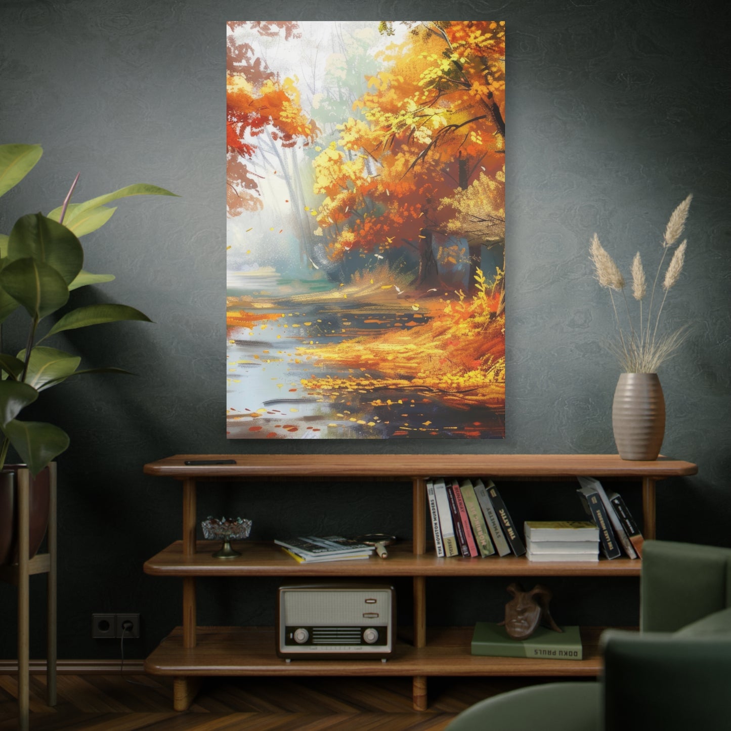 Autumn Serenity Canvas Print, Fall Decor, Home Wall Art, Nature Artwork, Gift for Nature Lovers, Cozy Decorating