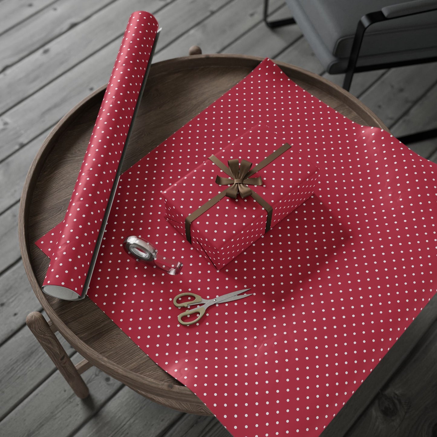 Polka Dot Wrapping Paper Roll - Festive Gift Wrap for Birthdays, Holidays, Weddings, Party Decor, Cute Presents