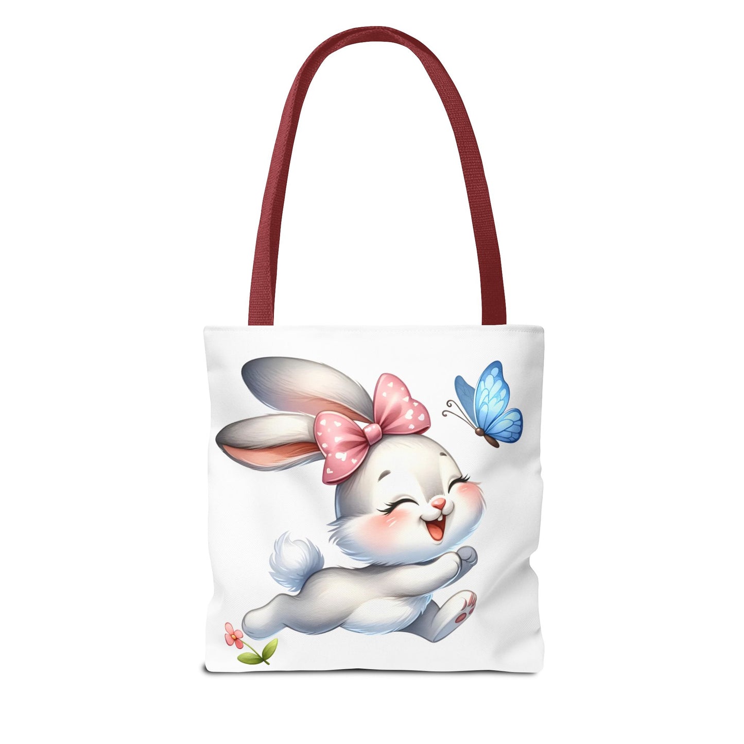Cute Bunny Tote Bag - Stylish, Practical, Spring Decor, Easter Gift, Floral Shopping