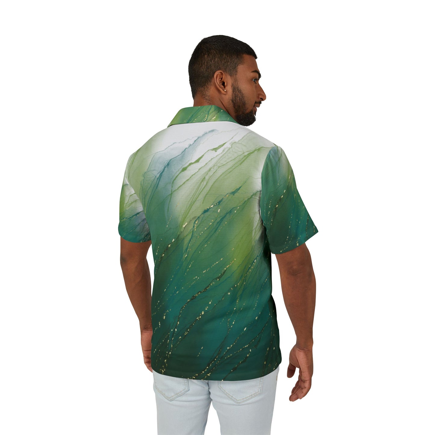 Tropical Vibes Hawaiian Camp Shirt, Men's Summer Shirt, Beachwear, Casual Shirt, Vacation Fashion, Gift for Him