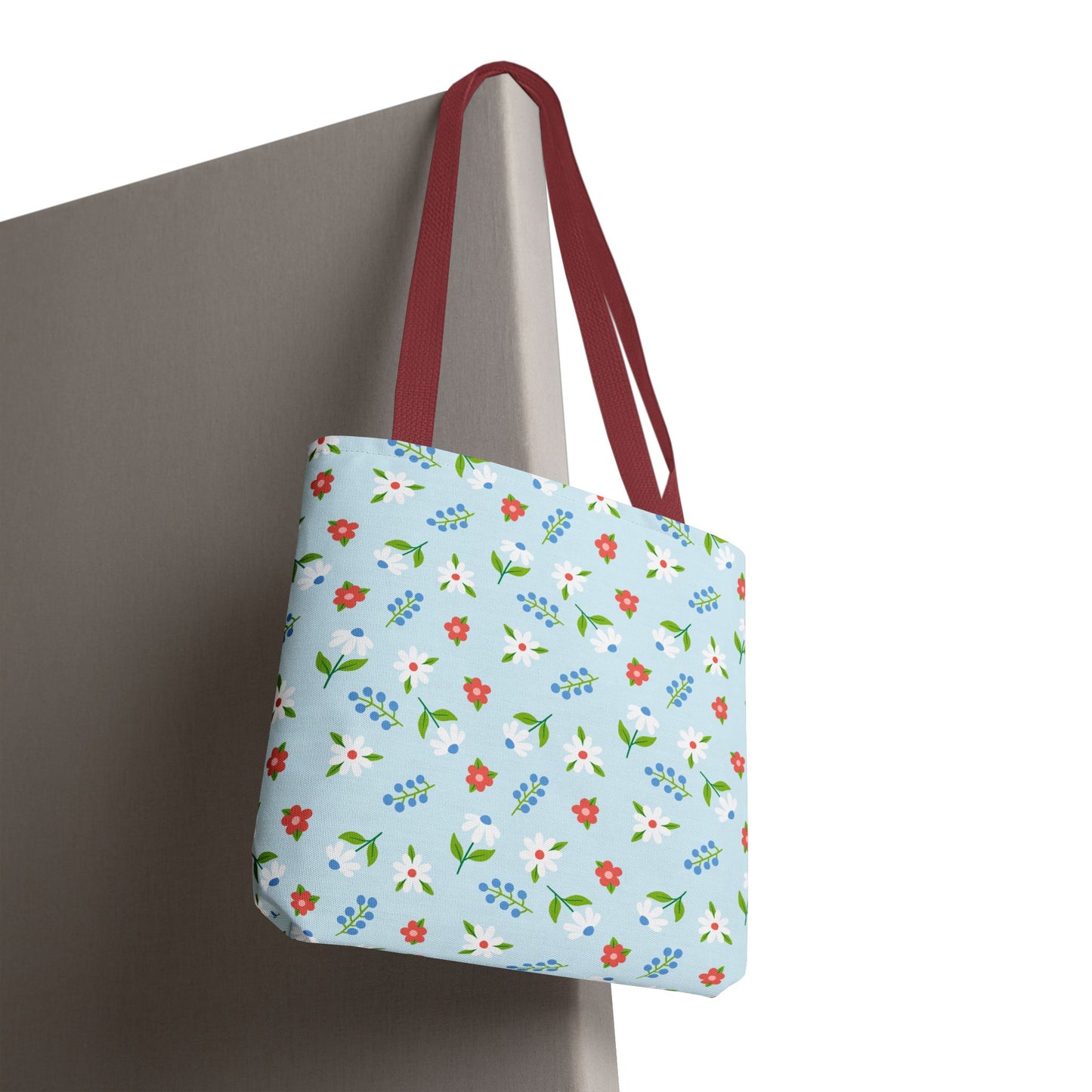 Floral Tote Bag, Spring Style, Eco-Friendly Shopping Bag, Gift for Her, Reusable Grocery Tote, Bright Floral Design