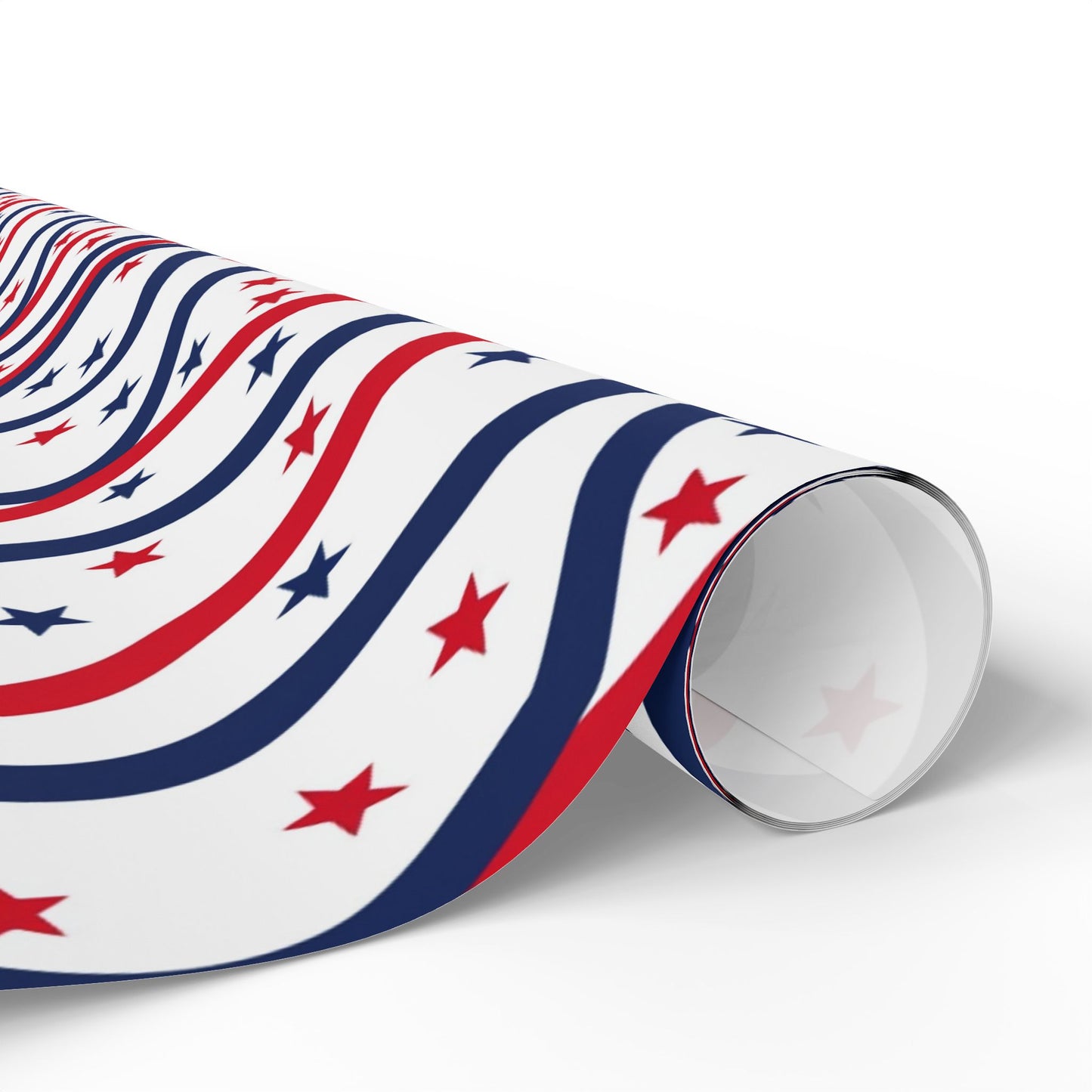 Patriotic Wrapping Paper for Holidays, Gift Wrap for Independence Day, Festive Decor, Star-Patterned Paper, Ideal for Celebrations