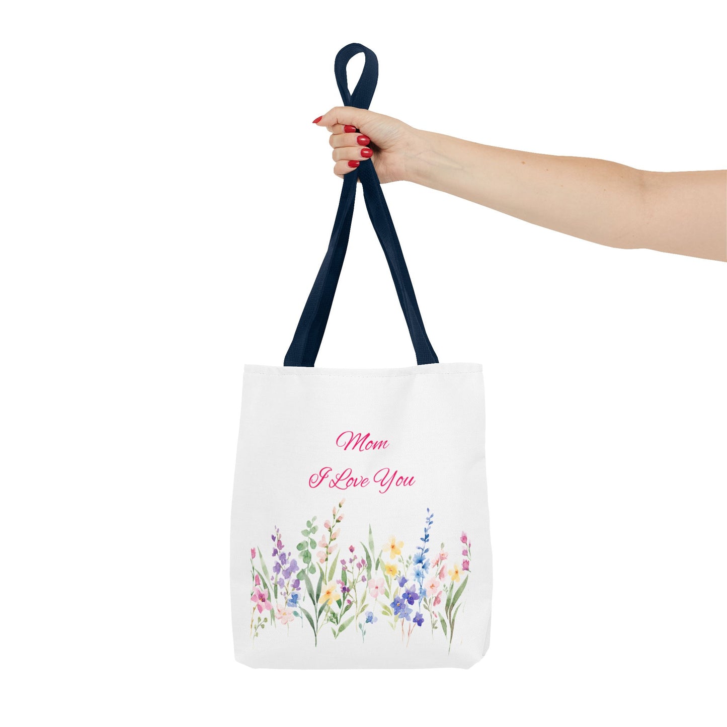 Floral Tote Bag for Moms, Mother's Day Gift, Reusable Shopping Bag, Elegant Floral Design, Eco-Friendly Mom Purse, Daily Use Bag