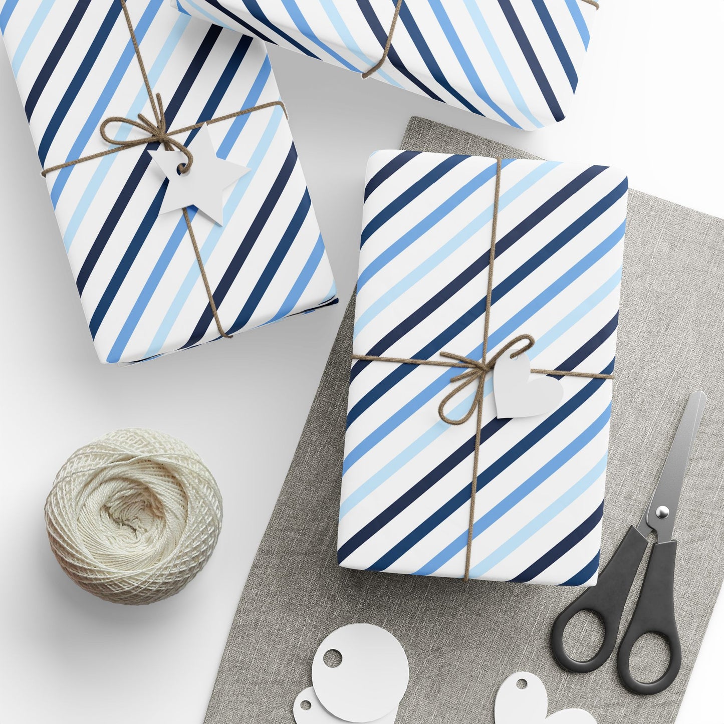 Modern Striped Wrapping Paper, Elegant Gift Wrap for Birthdays, Holidays, Baby Showers, Eco-Friendly Packaging, Stylish Presents