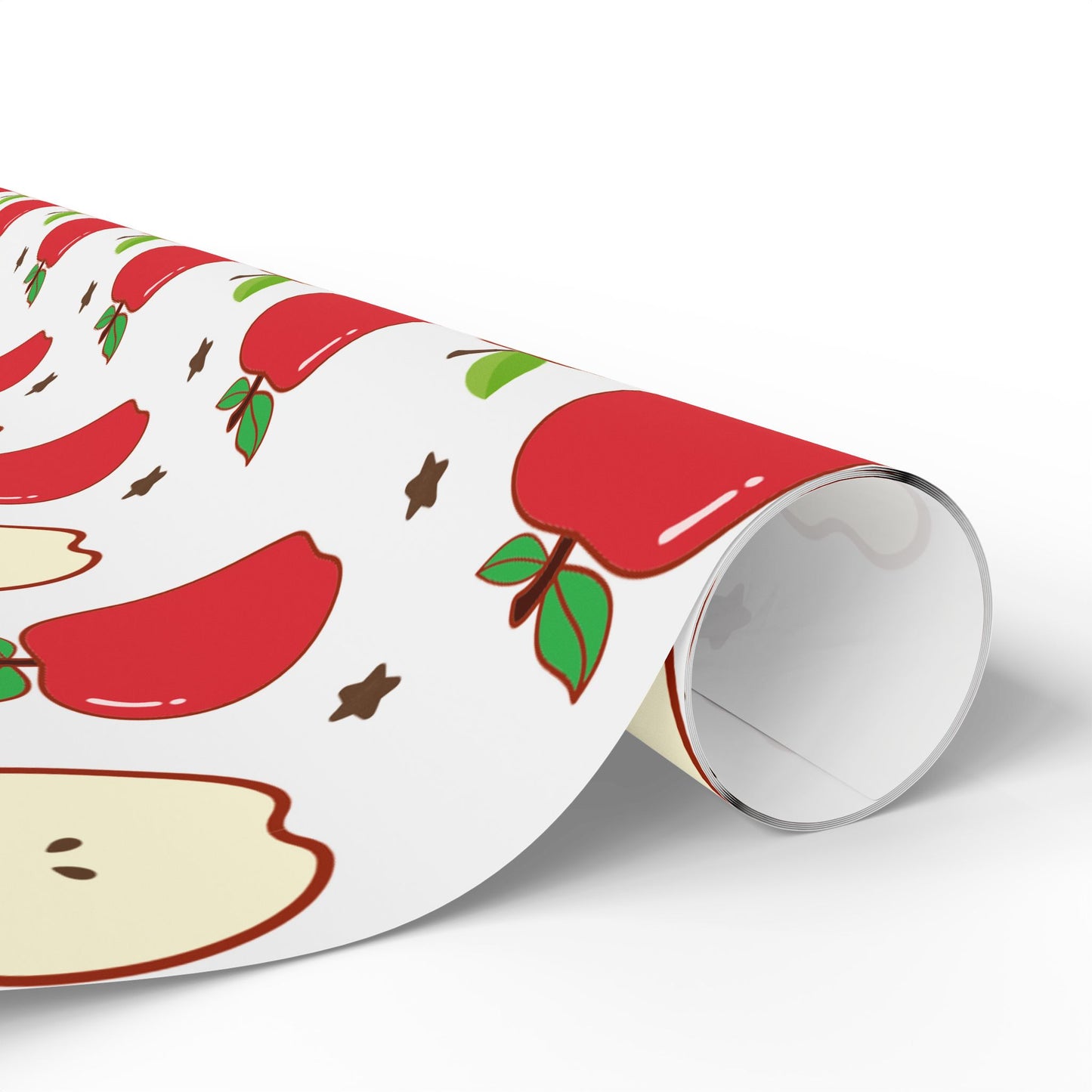 Apple-Themed Wrapping Paper, Cute Gift Wrap for Birthdays, Holidays, Teacher Gifts, Fall Celebrations, Party Supplies