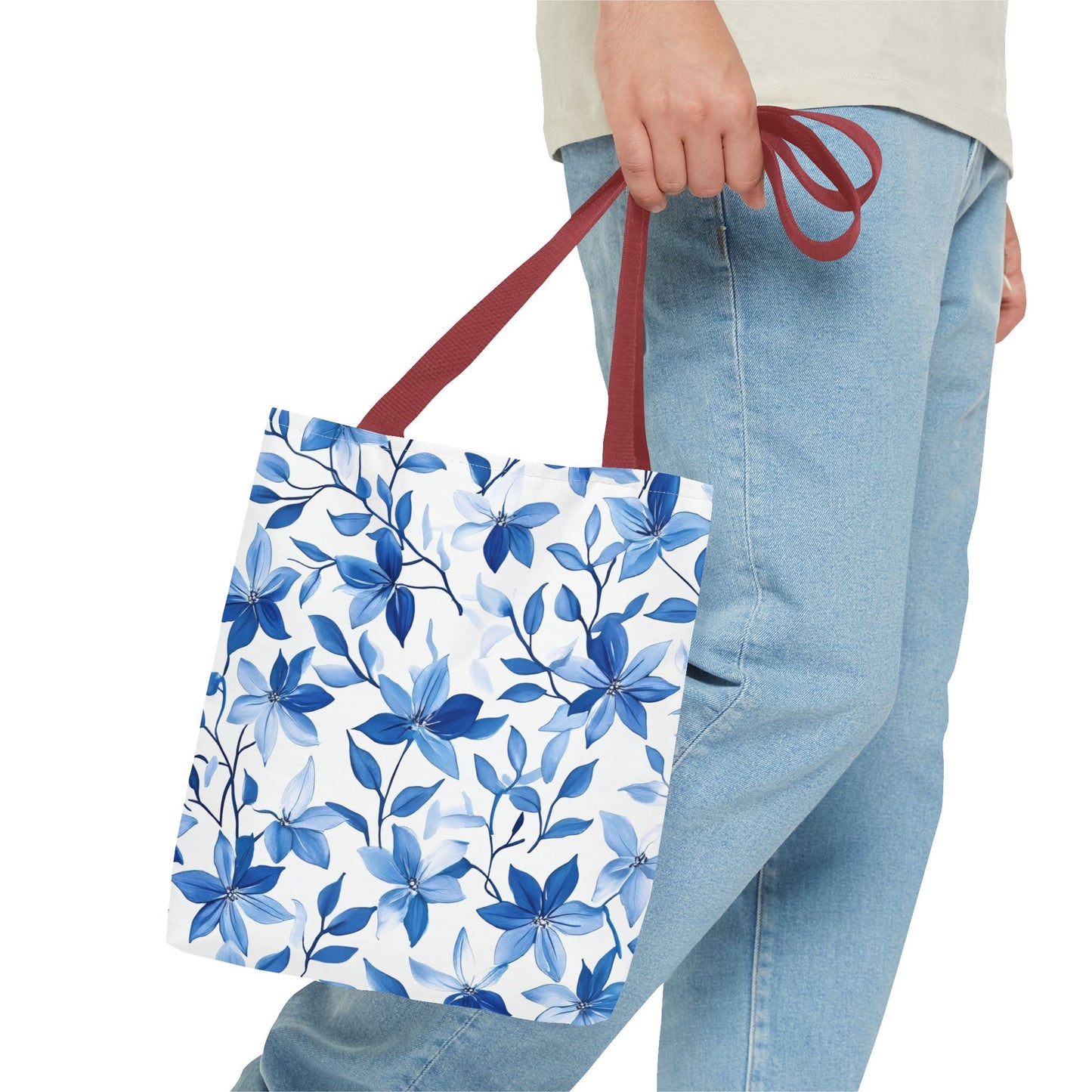 Charming Floral Tote Bag, Reusable Shopping Bag, Eco-Friendly, Gift for Her, Stylish Everyday Bag