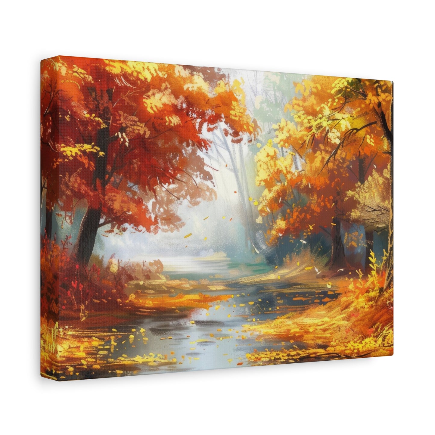 Autumn Serenity Canvas Print, Fall Decor, Home Wall Art, Nature Artwork, Gift for Nature Lovers, Cozy Decorating