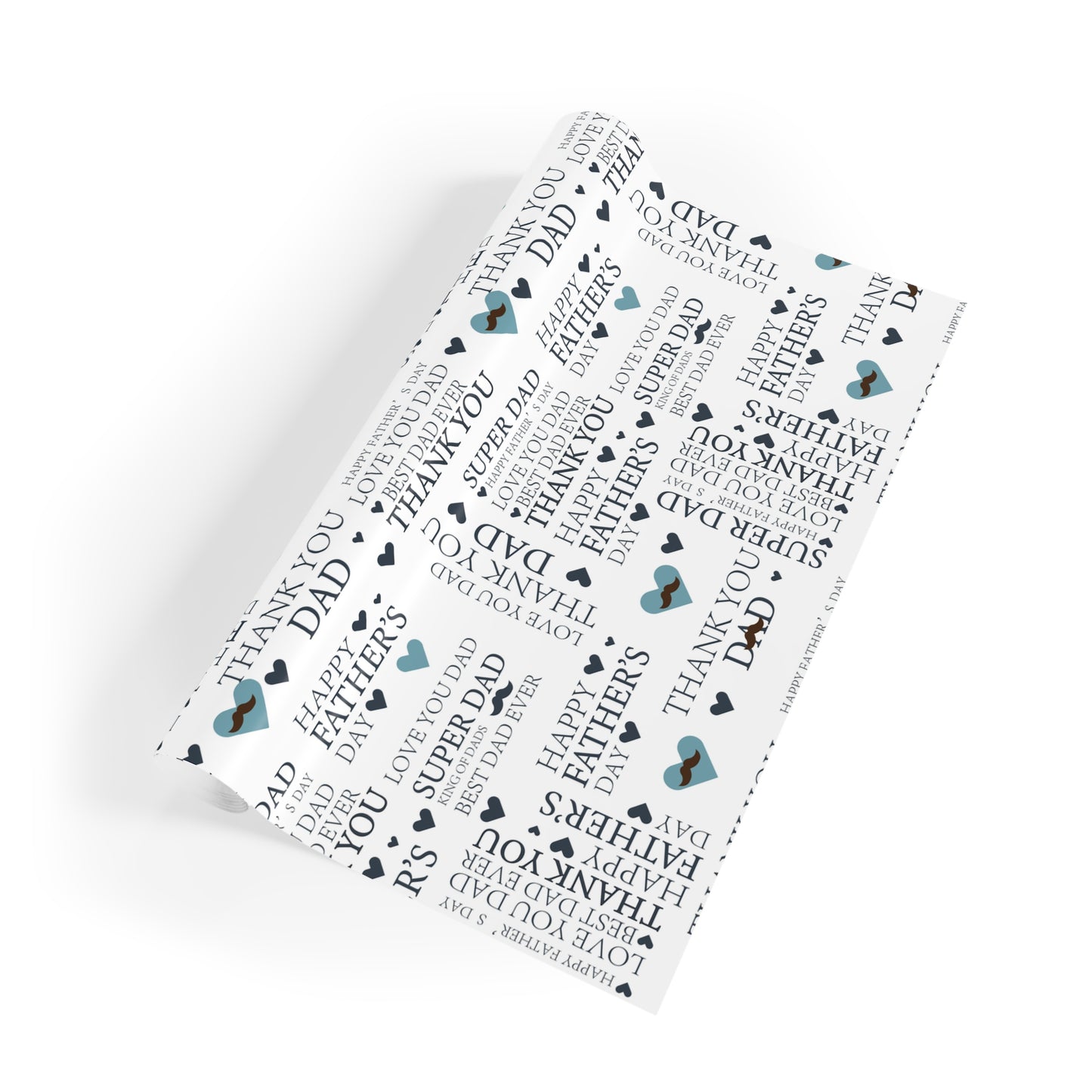 Father's Day Gift Wrapping Paper Roll, Thank You Dad, Super Dad, Gift Wrap for Dads, Holiday Wrapping Paper, Birthday Gift Wrap