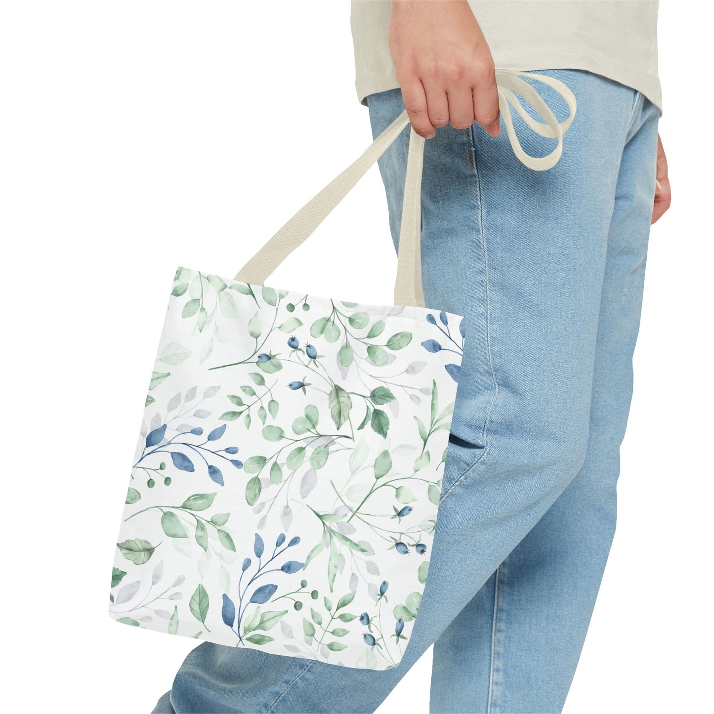 Botanical Print Tote Bag, Eco-Friendly Shopping Bag, Stylish Handbag, Gift for Her, Floral Design Tote, Everyday Use Bag