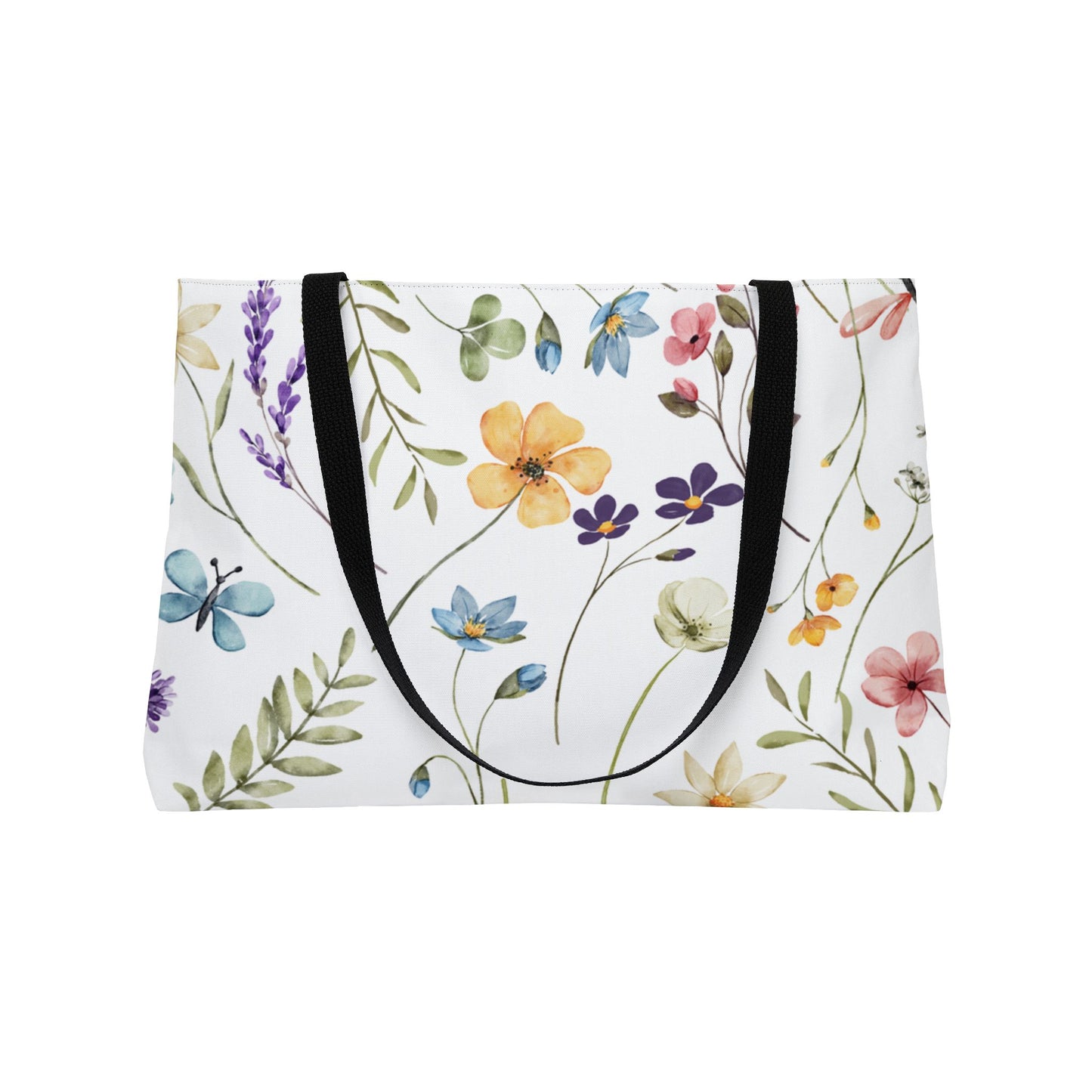 Floral Weekender Tote Bag | Perfect for Travel, Beach Days, Shopping, Gifts, and Picnics | Stylish Floral Design