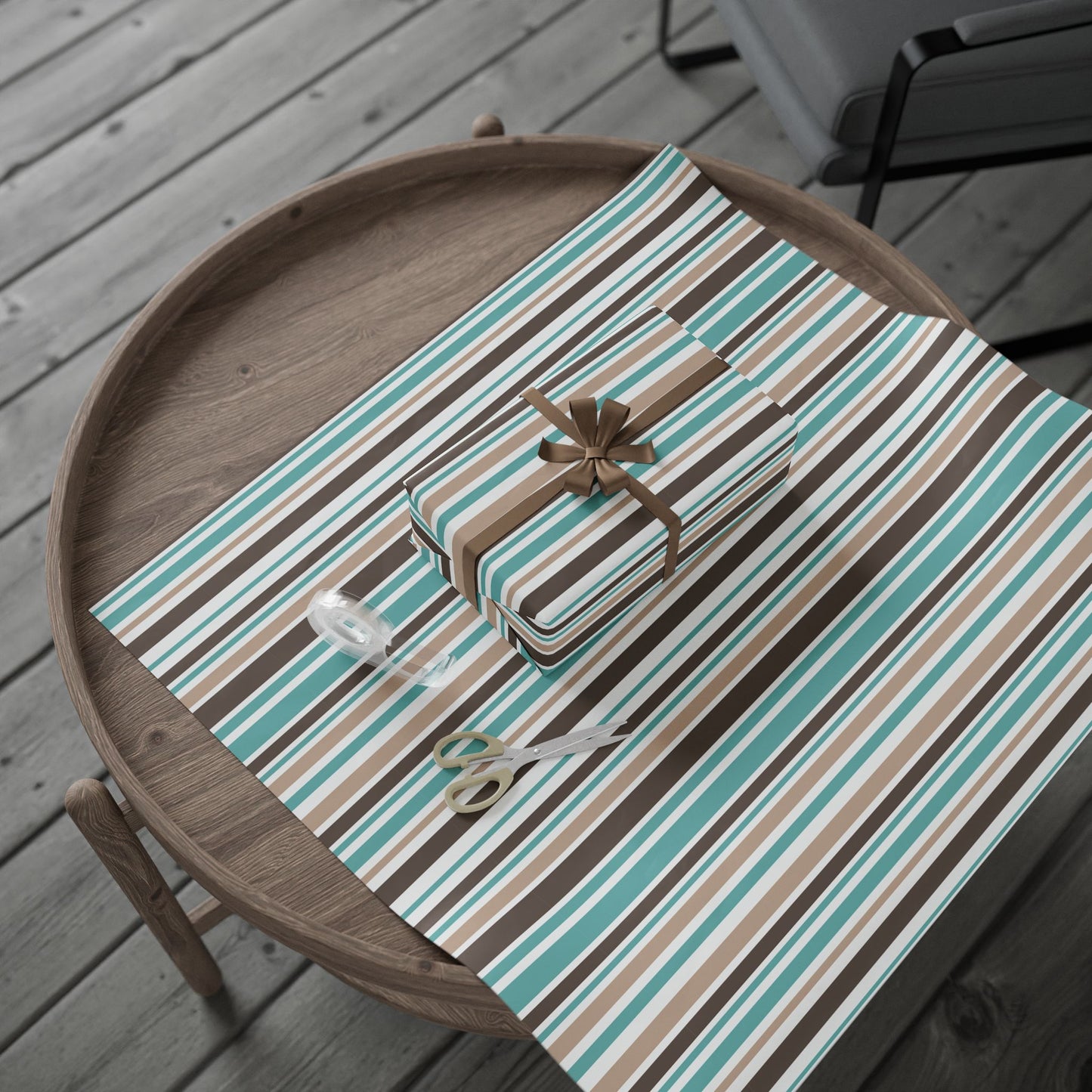 Chic Striped Wrapping Paper, Stylish Gift Wrap for Holidays, Birthday, Baby Showers, Eco-Friendly Gift Wrapping, Decorative Packaging Paper