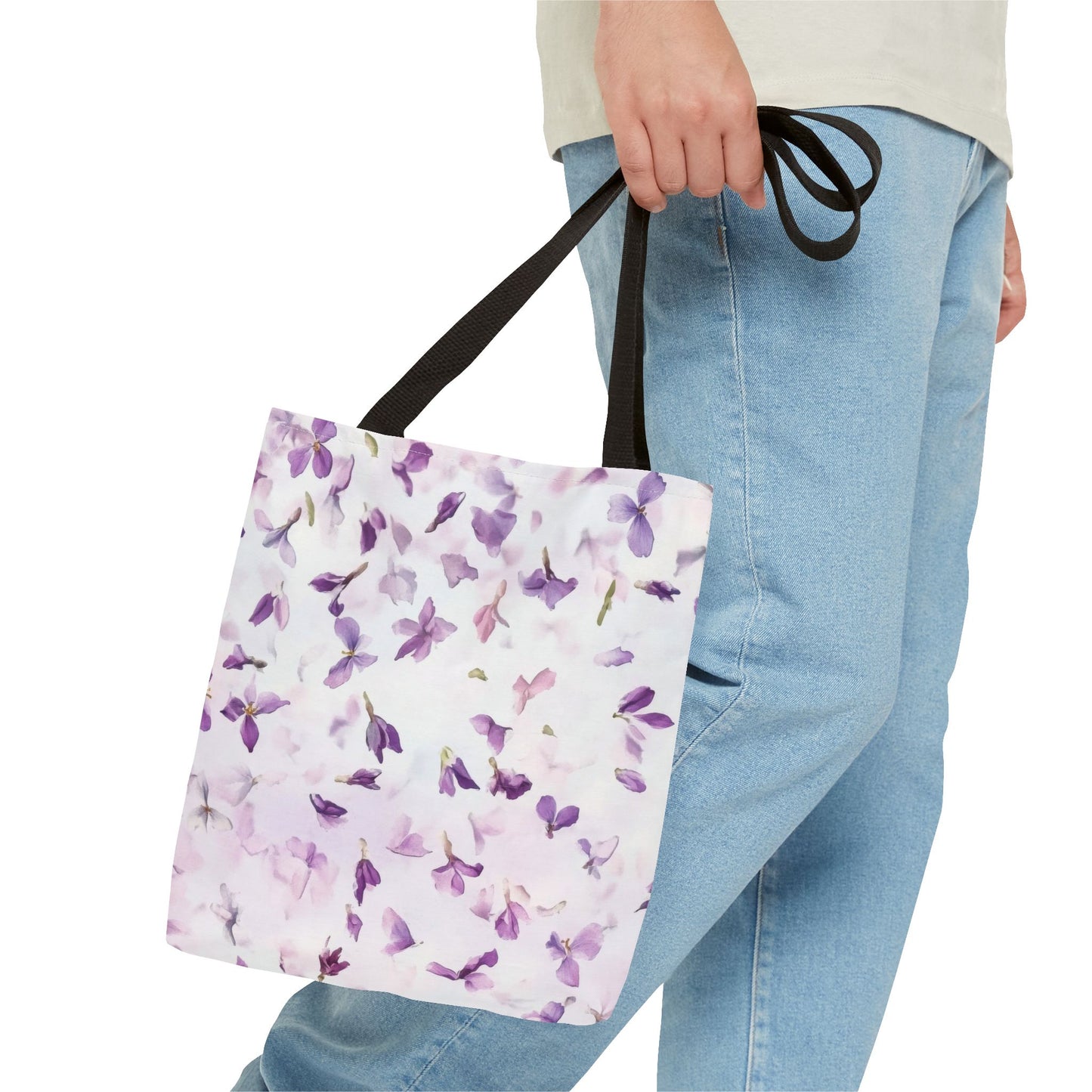 Elegant Floral Tote Bag, Stylish Shopping Bag, Reusable Eco-Friendly Tote, Perfect for Gifts, Spring & Summer Outings