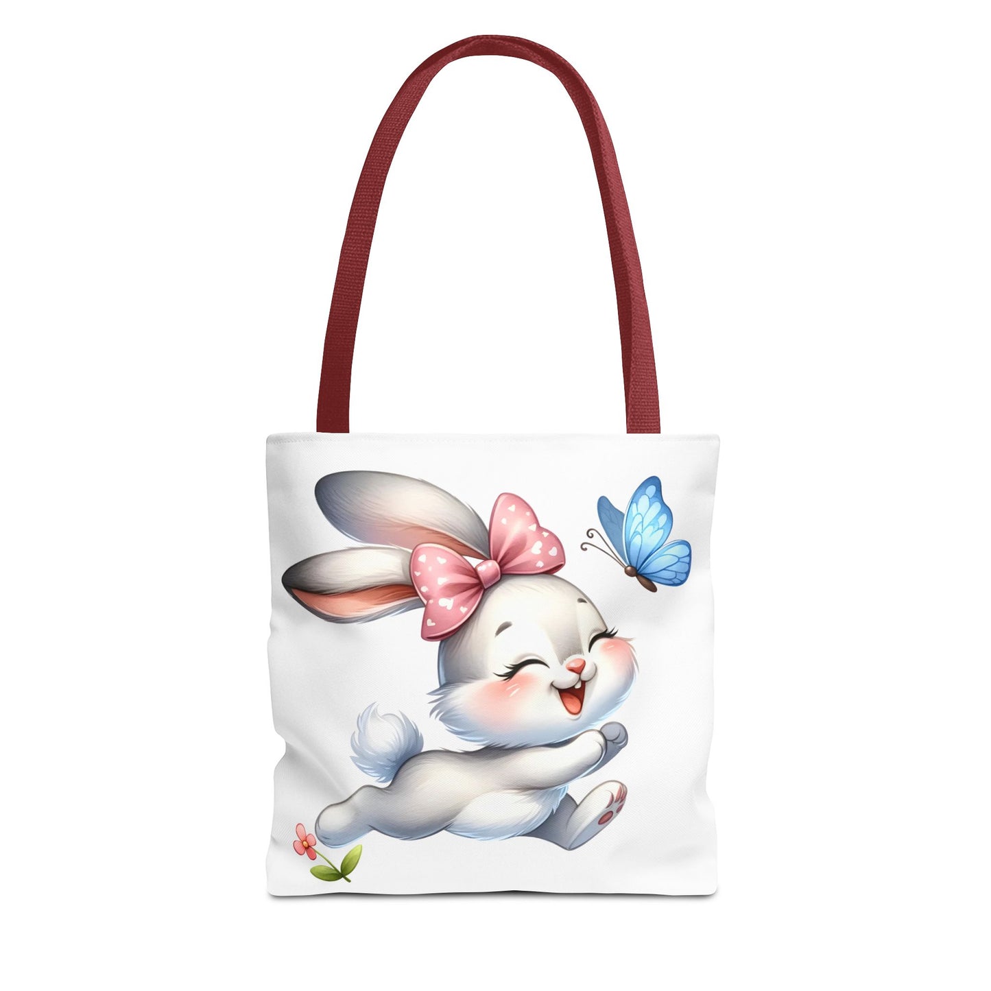 Cute Bunny Tote Bag - Stylish, Practical, Spring Decor, Easter Gift, Floral Shopping