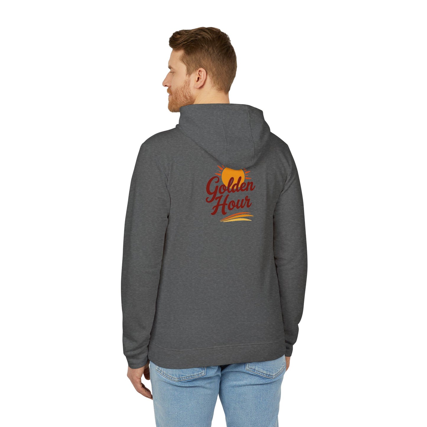 Golden Hour Fleece Hoodie - Cozy Unisex Sweatshirt for Travel, Casual Wear, Gift for Friends, Fall Fashion, Hoodie for Relaxing