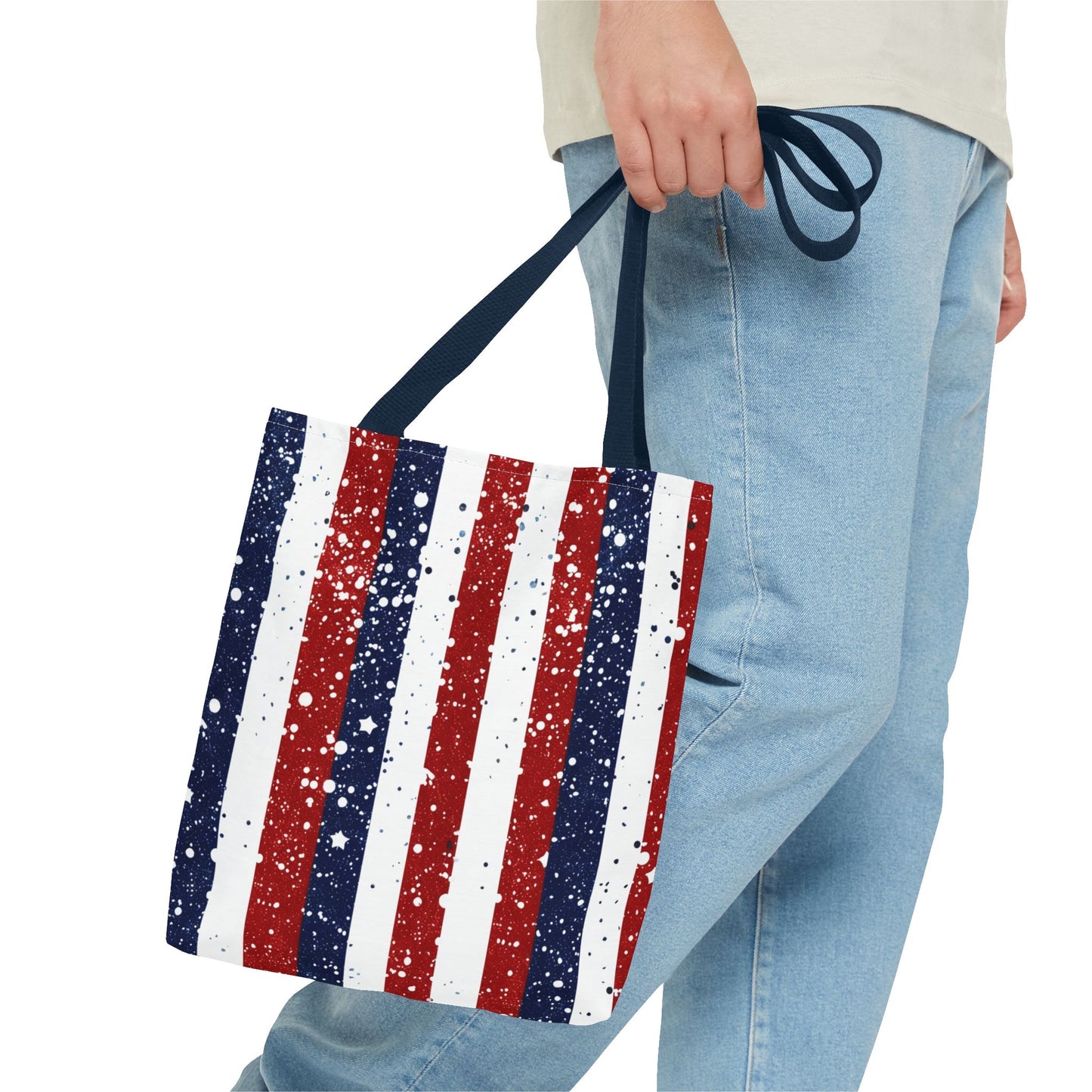 Patriotic Tote Bag, USA Flag Tote, Fourth of July Bags, Beach Bag, Independence Day Shopper, American Pride Accessory